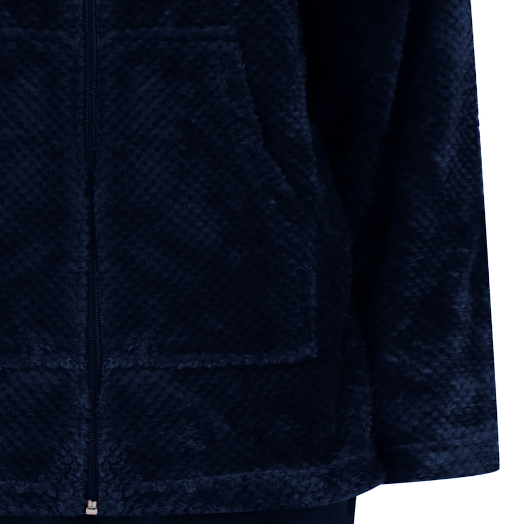 Pyjamas Womens Zip Up Kangaroo Pocket Waffle Top & Plain PJ Bottoms Slenderella - Picture 37 of 54