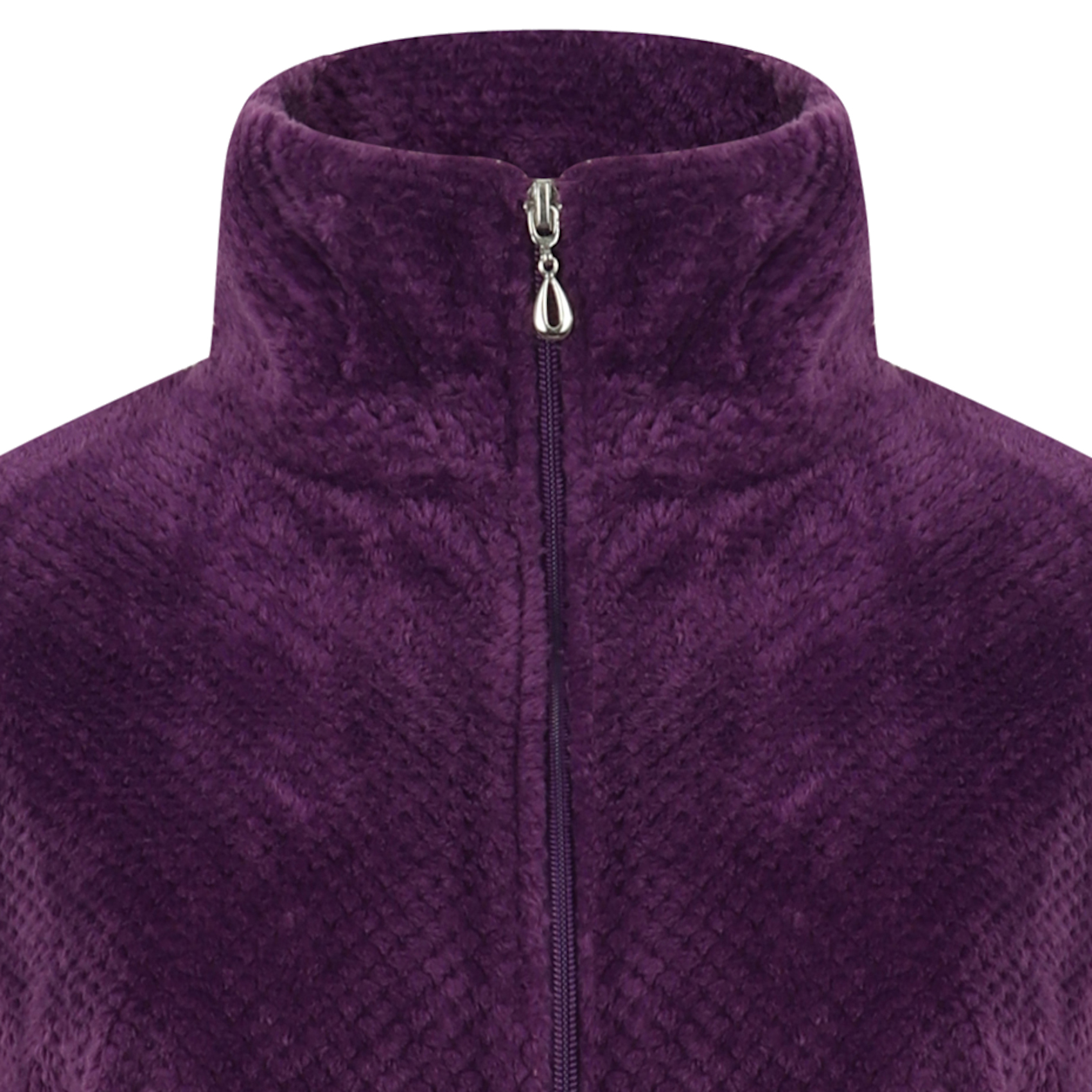 Pyjamas Womens Zip Up Kangaroo Pocket Waffle Top & Plain PJ Bottoms Slenderella - Picture 52 of 54