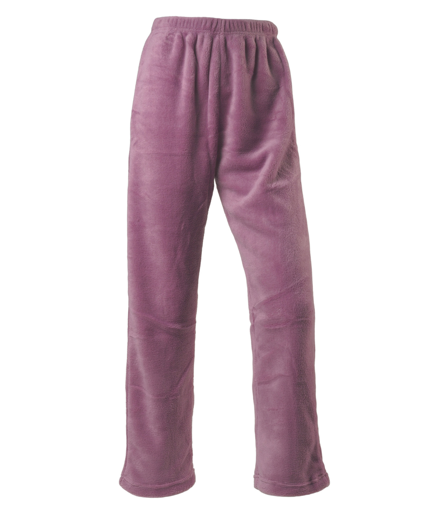 Lounge Pants Womens Soft Thick Coral Fleece Plain PJ Trouser Bottoms Slenderella - Picture 11 of 17