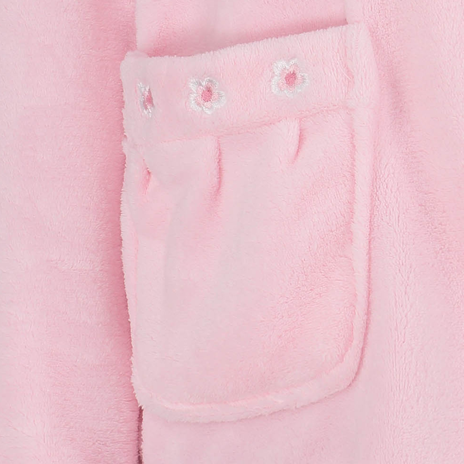 Chaqueta de cama Slenderella para damas Abrigo de casa polar coral bordado floral - Imagen 13 de 13