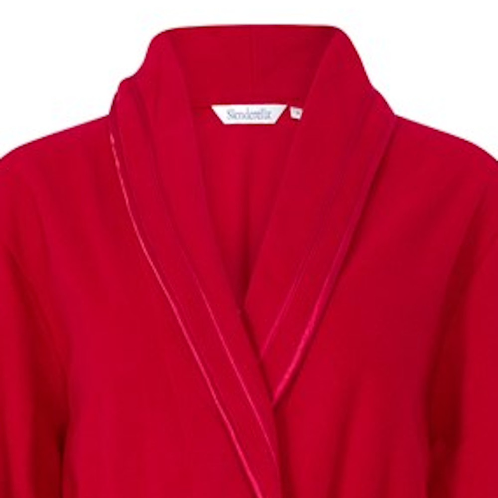 Dressing Gown Womens Shawl Collar Bathrobe Anti Pill Polar Fleece Slenderella - Picture 48 of 49