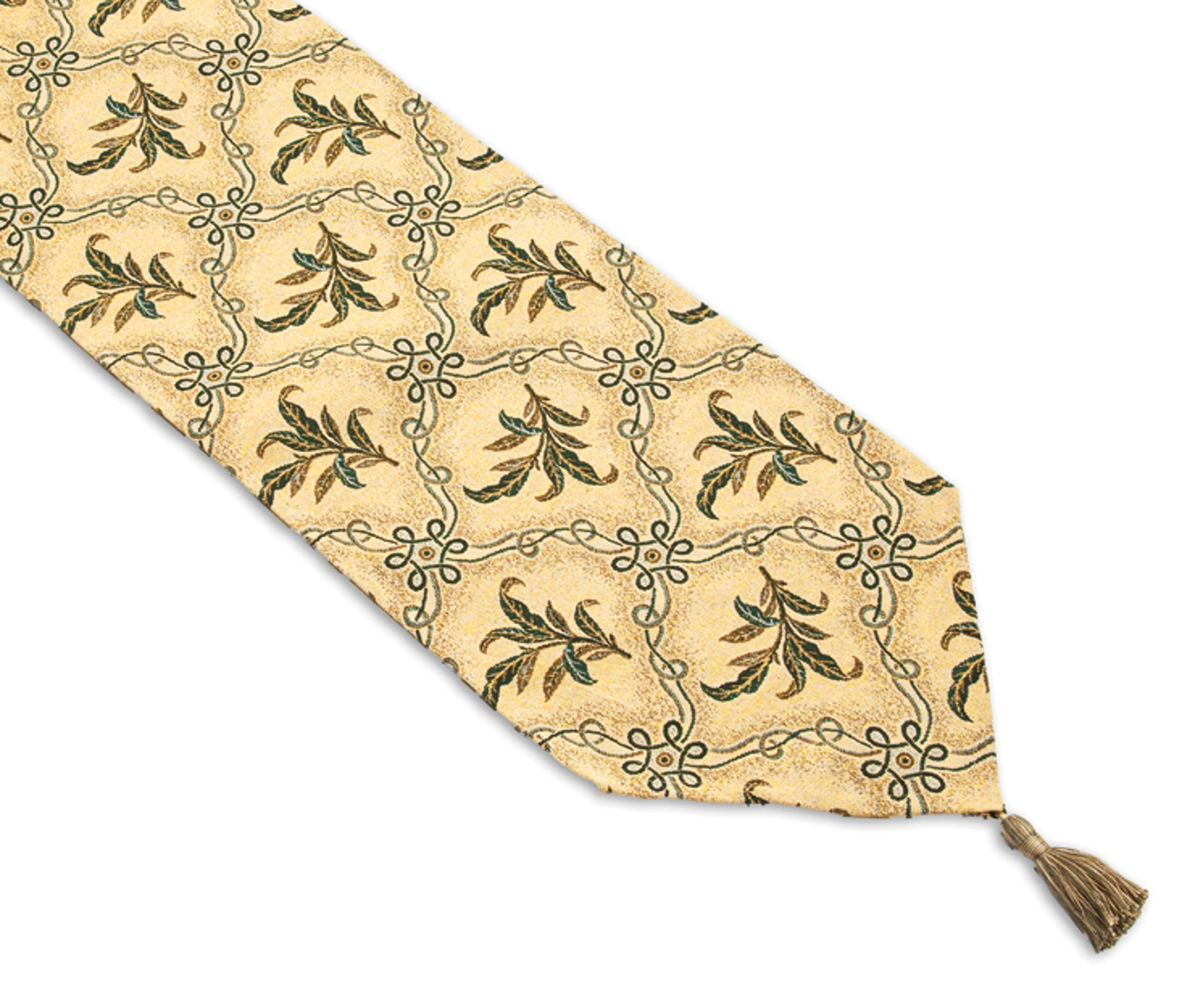 Table Runner Dining Kitchen Tableware Trellis Vine & Floral Tablecloth Cover - Picture 4 of 5