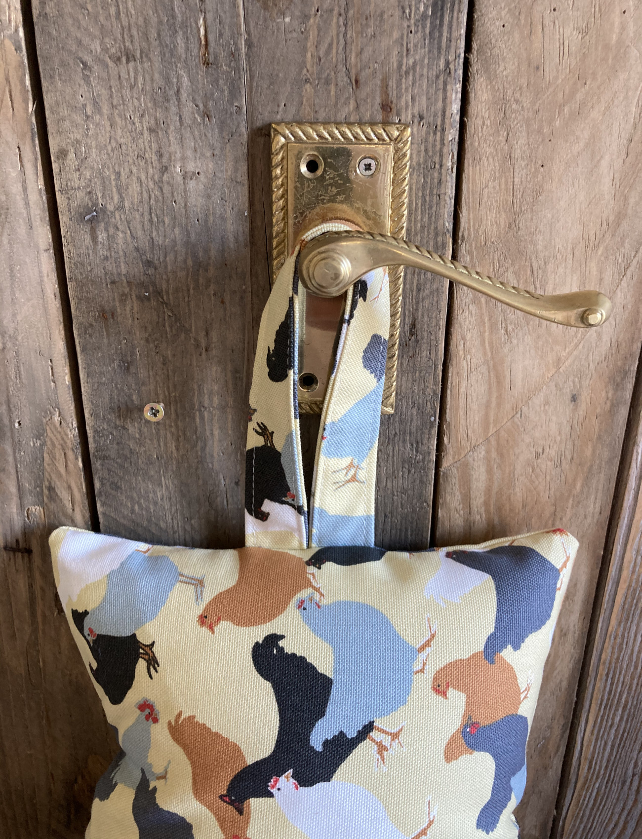 Chickens Draught Excluder French Patio Door Extra Long Cotton Draft