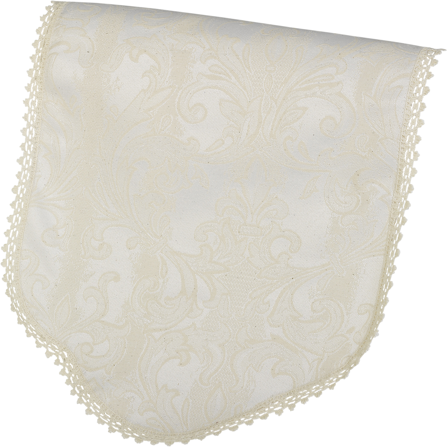 Jacquard Damask Antimacassar Round or Square Arm Caps & Chair Back Set Cream - Picture 118 of 133