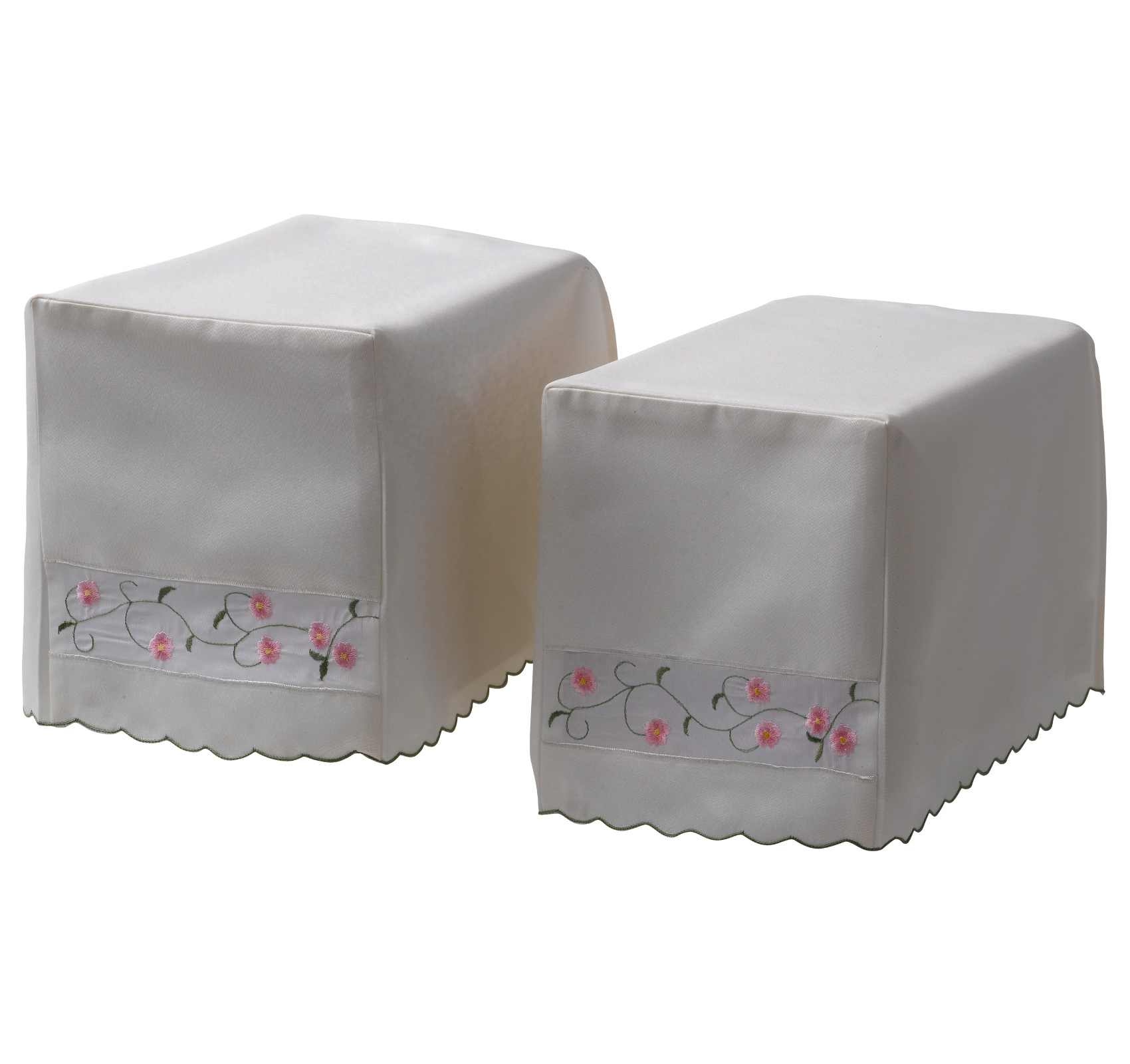 Juego de gorras de brazo cuadrado floral y respaldo de silla panel de organza transparente y flores bordadas - Imagen 25 de 26