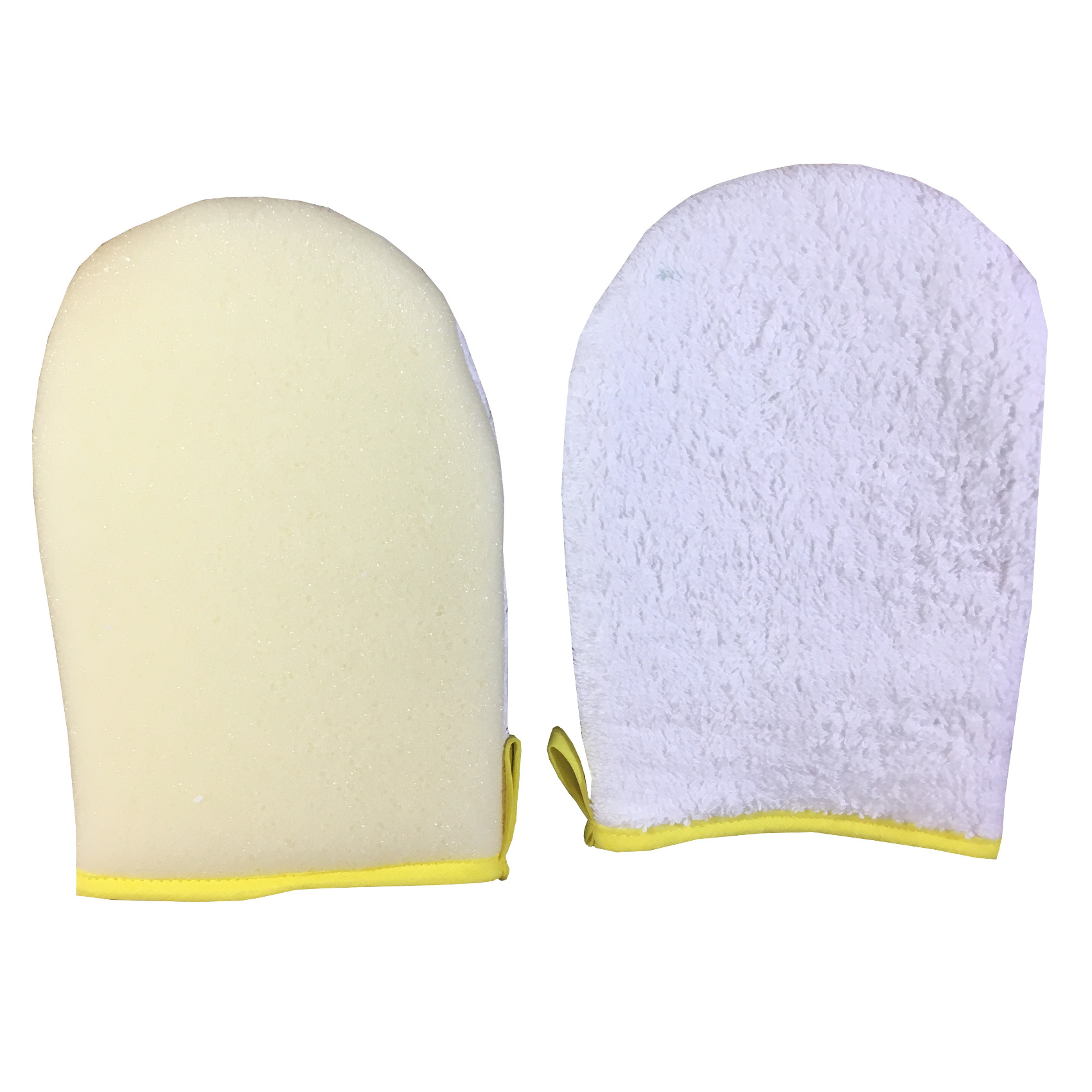 Wash Mitt Face & Body Washing Flannel & Sponge Facial Cleansing Glove 2