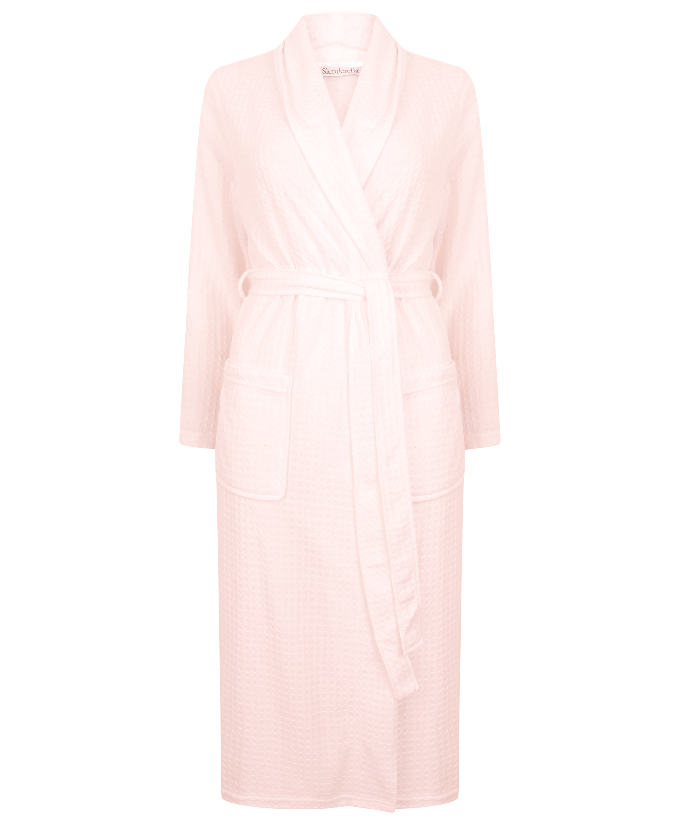Bathrobe Womens Lightweight Plain Waffle Shawl Collar Dressing Gown Slenderella - Picture 33 of 45
