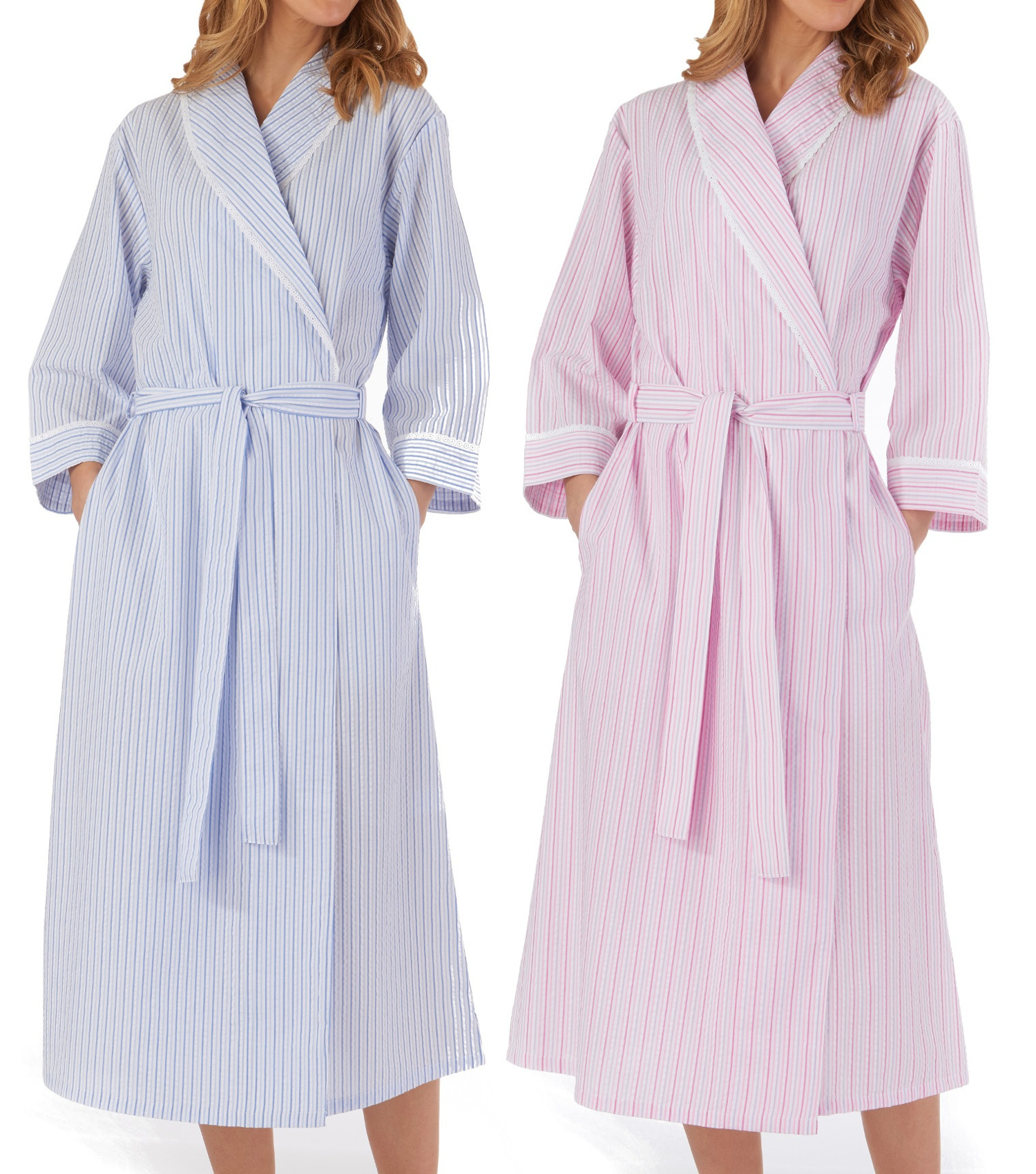 long ladies dressing gown robe