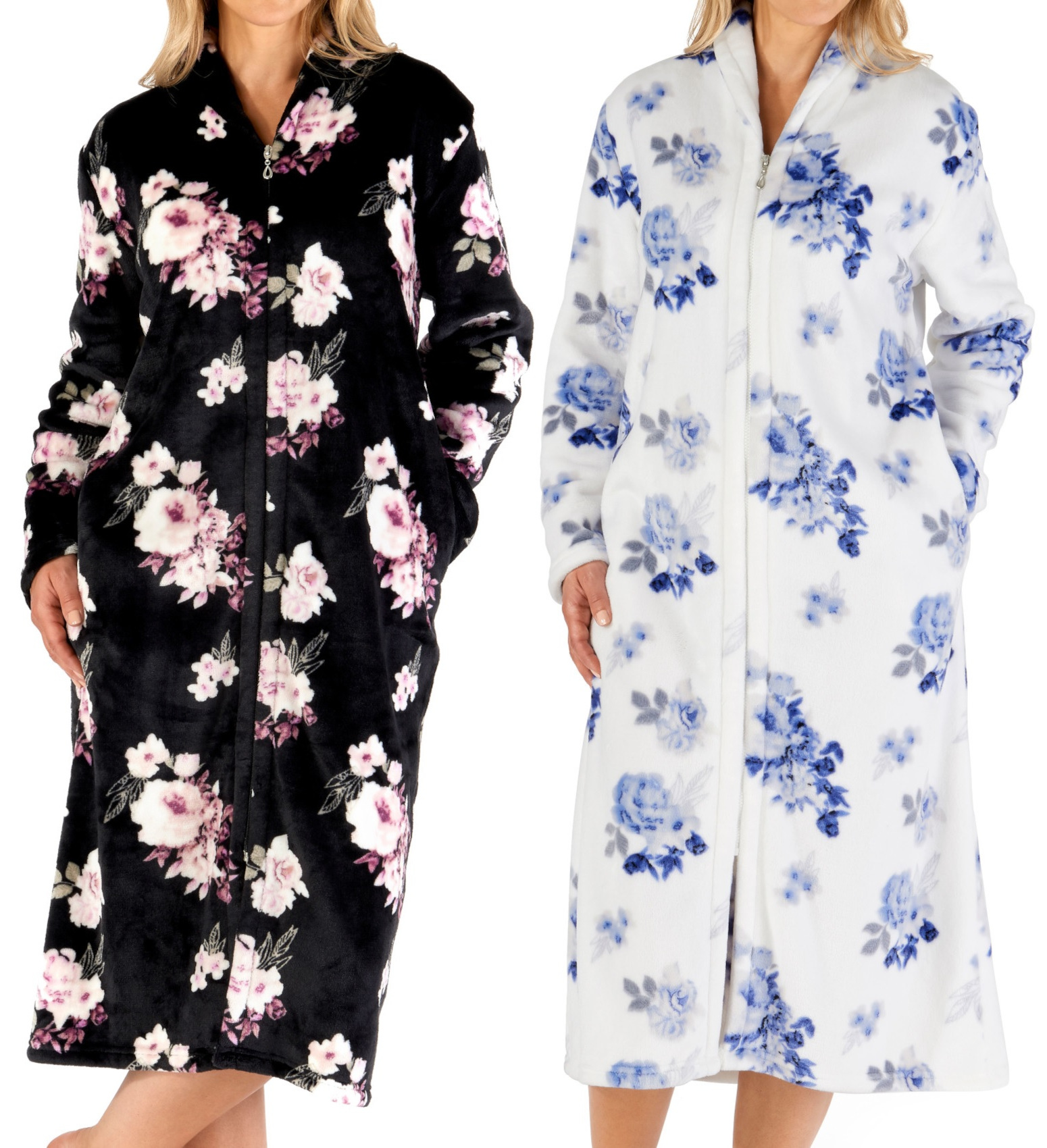 ladies floral dressing gown
