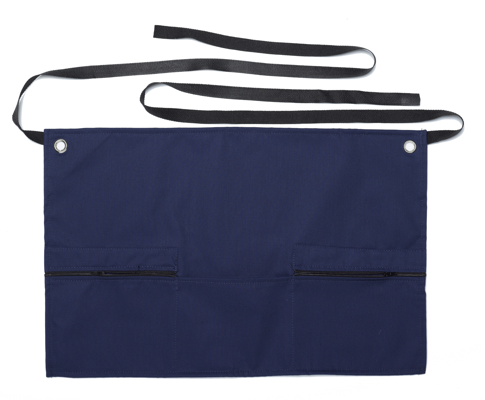 Money Cash Short Apron Zip Pockets Professional Waiter Pinny 22" Wide x 14" Long - Picture 22 of 27