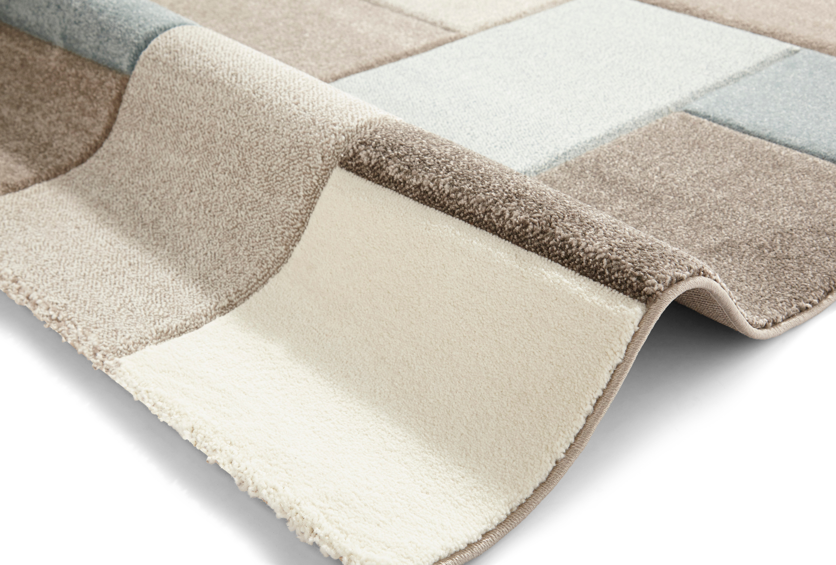 Think Rugs Square Design Mat 100 Polypropylene Durable Modern Home