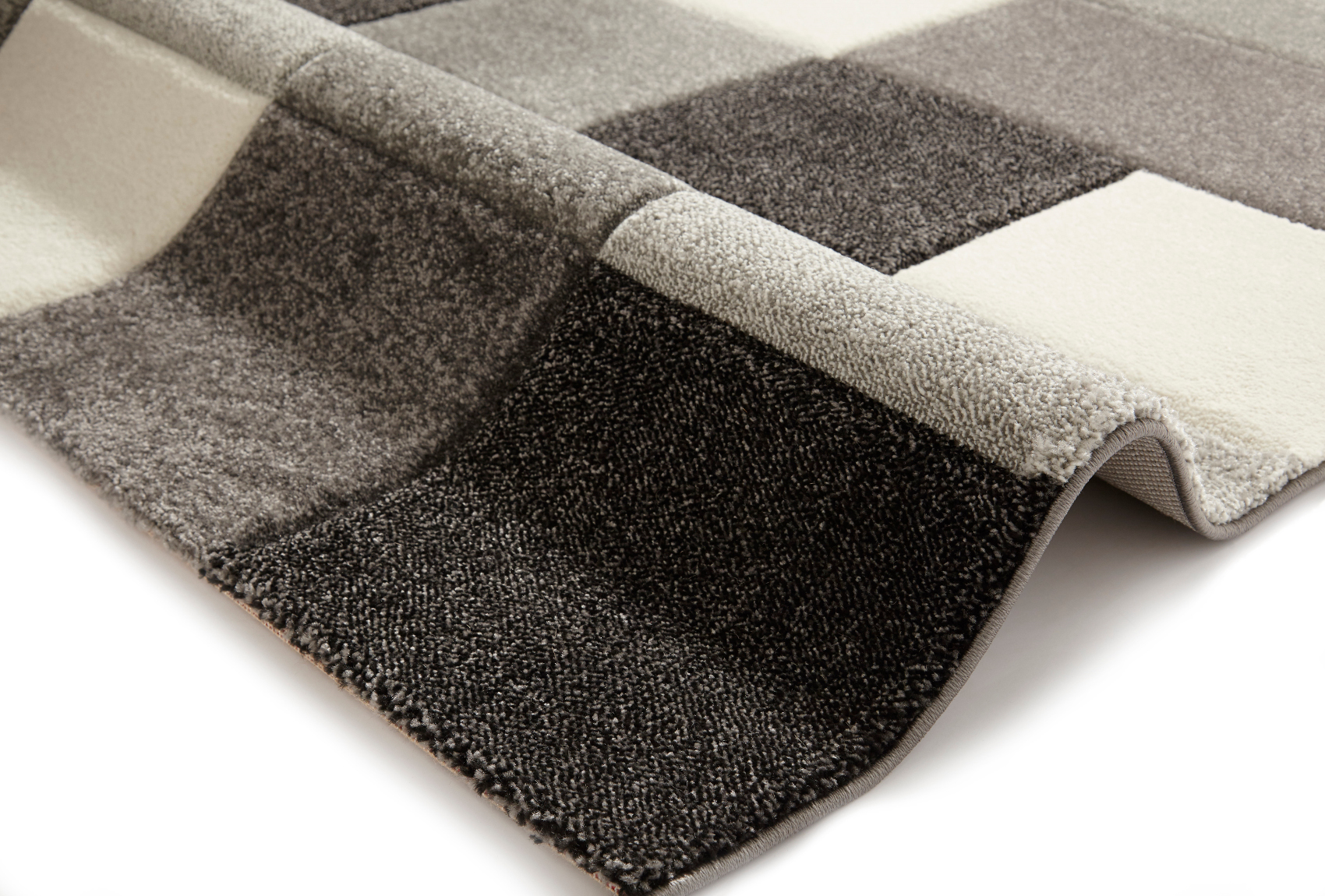 Think Rugs Square Design Mat 100 Polypropylene Durable Modern Home