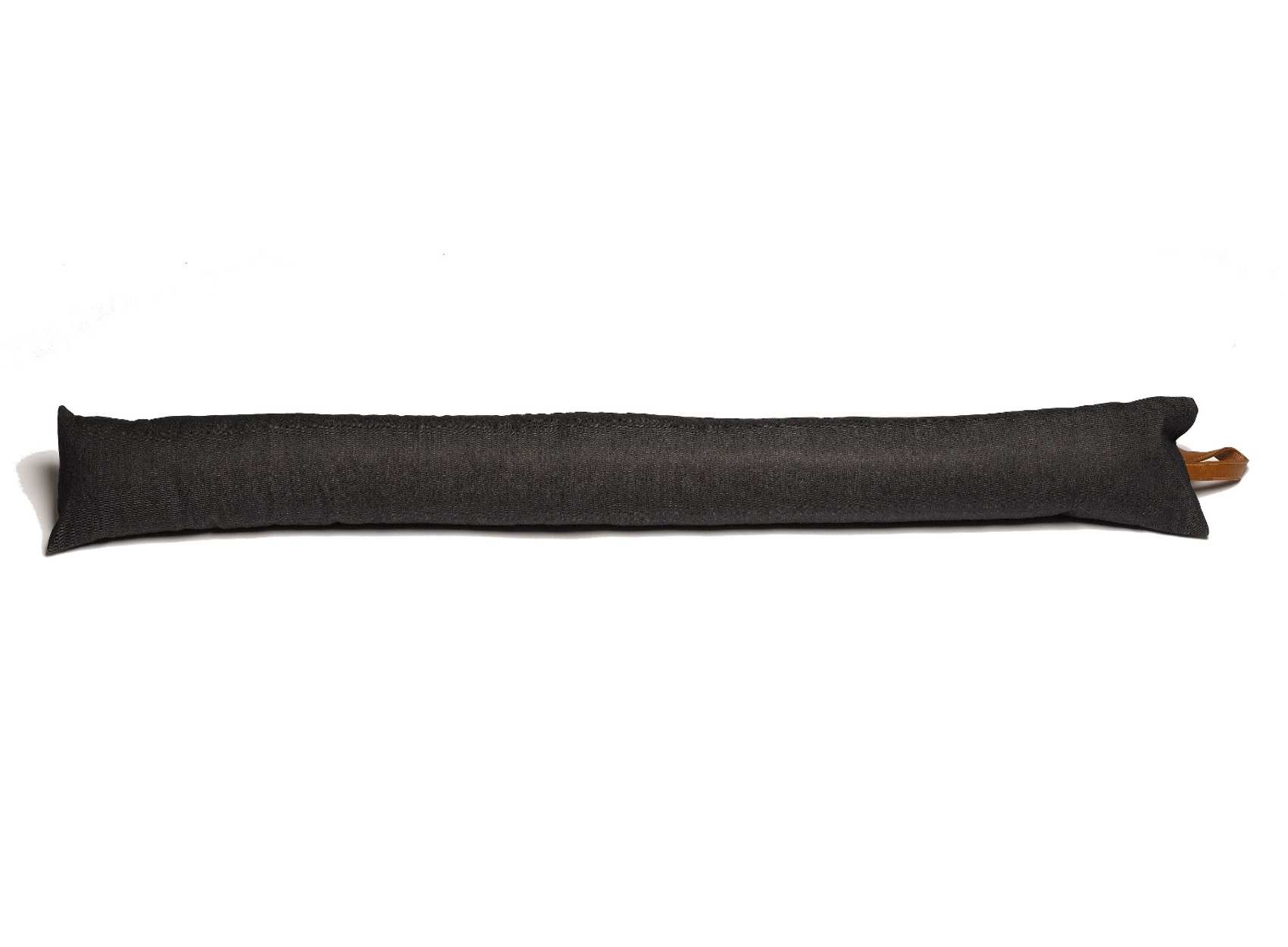 Fermaporta Draught Excluder in denim di cotone nero con maniglia similpelle - Foto 23 di 31