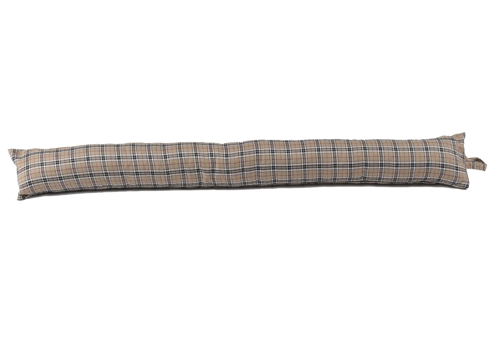 Caramel Thompson Tartan Check Draught Excluder Extra Long Door Draft Stopper - Imagen 9 de 10