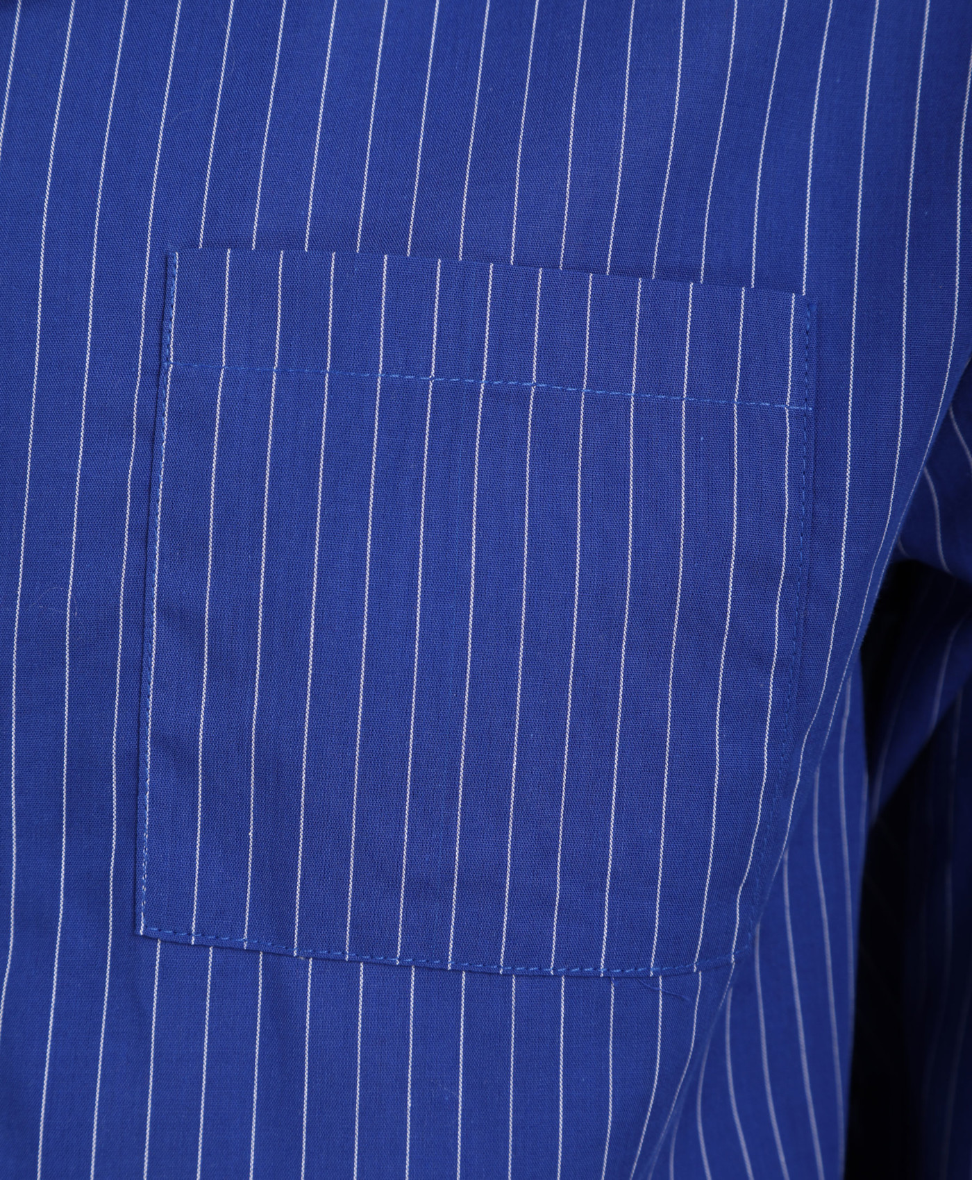 Pigiama uomo Walker Reid cotone righe blu tradizionale maniche lunghe set pigiama - Foto 5 di 18