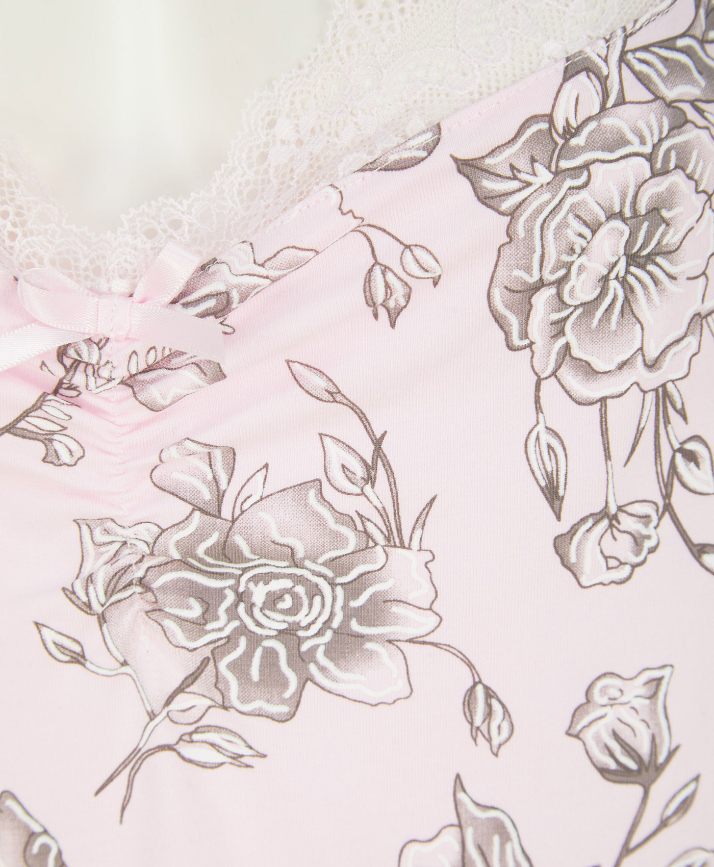 Slenderella Jersey Chemise Ladies Sketch Floral Print Adjustable Straps Nightie - Picture 19 of 28