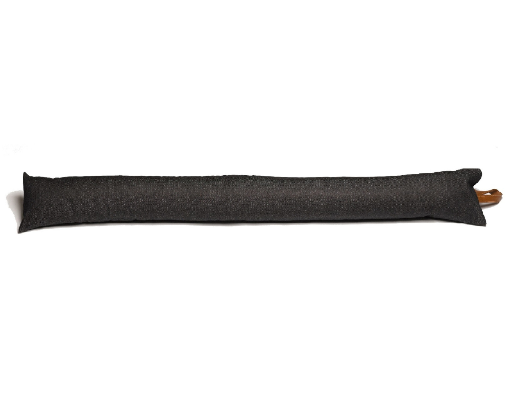 Fermaporta Draught Excluder in denim di cotone nero con maniglia similpelle - Foto 24 di 31