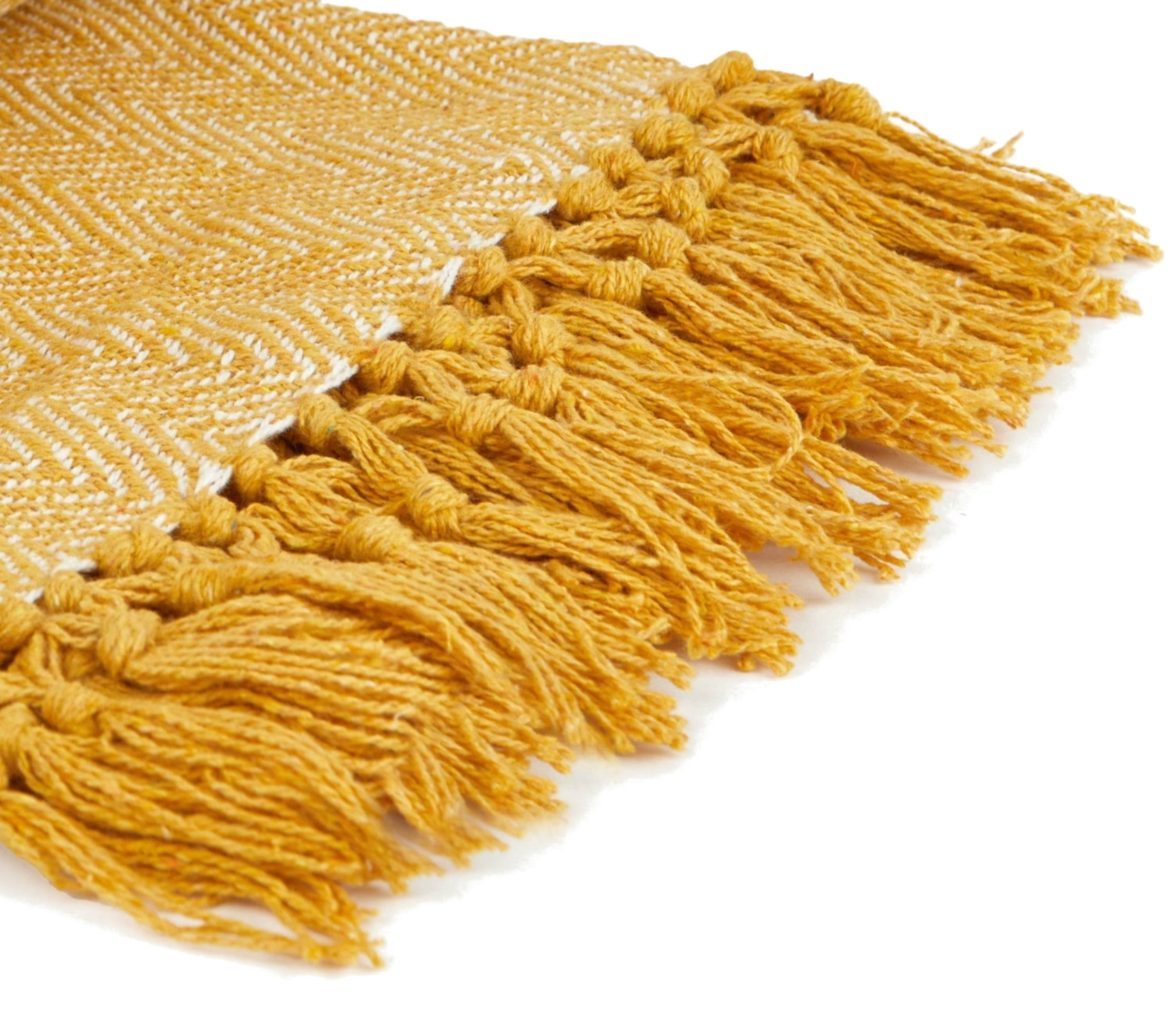 Herringbone Throw Over Recycled Cotton Large Bed Sofa Home Fringed Blanket - Picture 29 of 48
