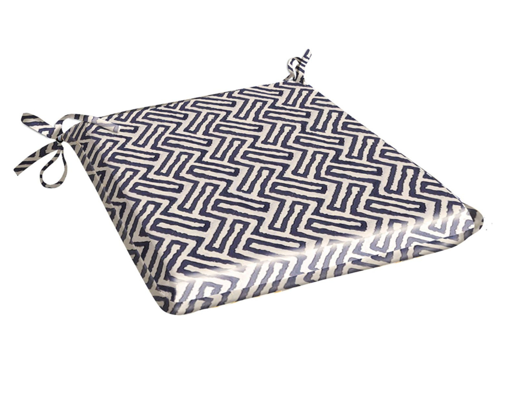 Seat Pad Dining Room Garden Kitchen Chair Seat Cushion Tie On Cover Blue - Picture 10 of 10