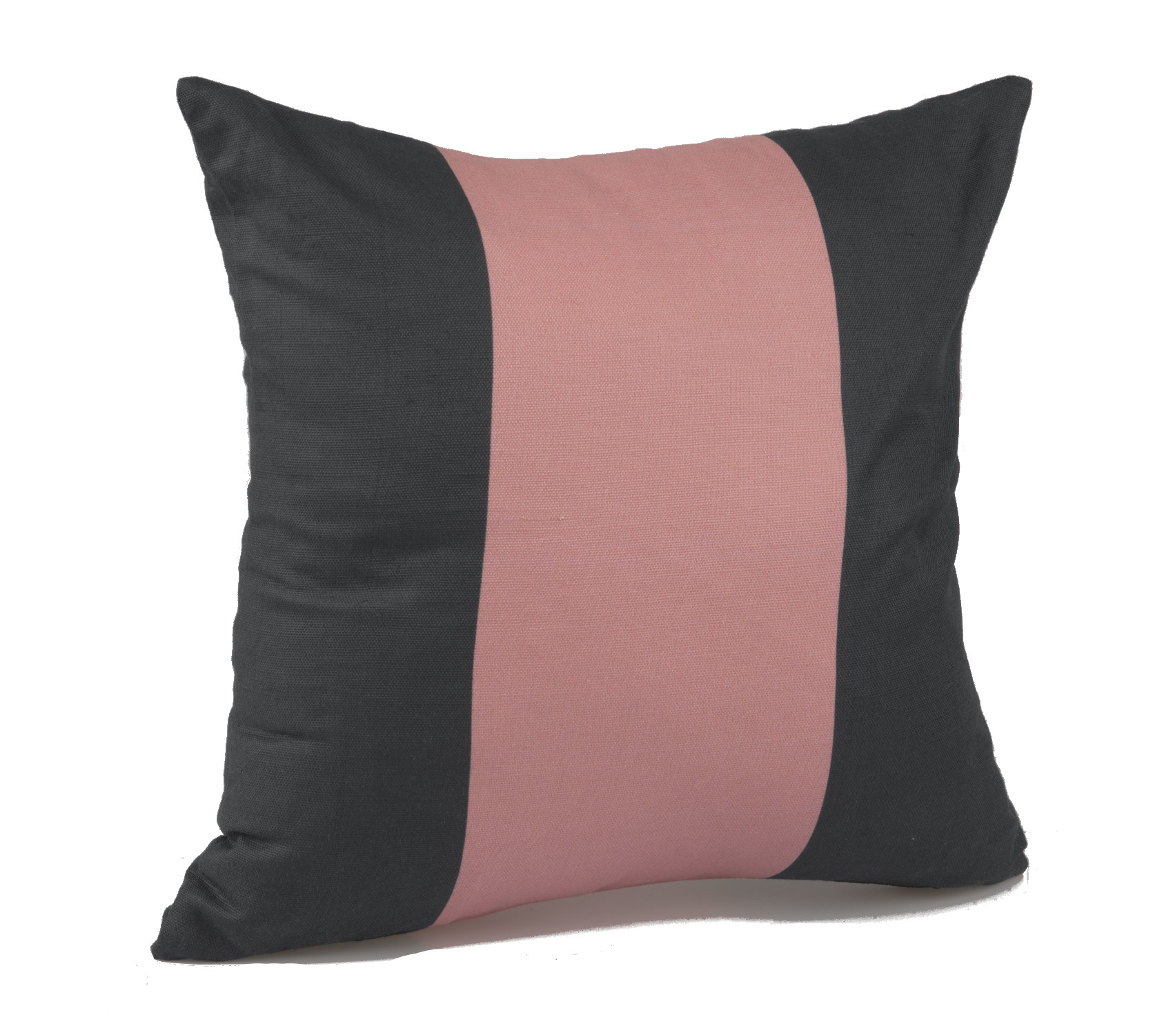 Gestreifter Kissenbezug Sofa Kissenhülle Baumwolle Streu Wohndeko Marine & Rosa 17 Zoll - Bild 4 von 5