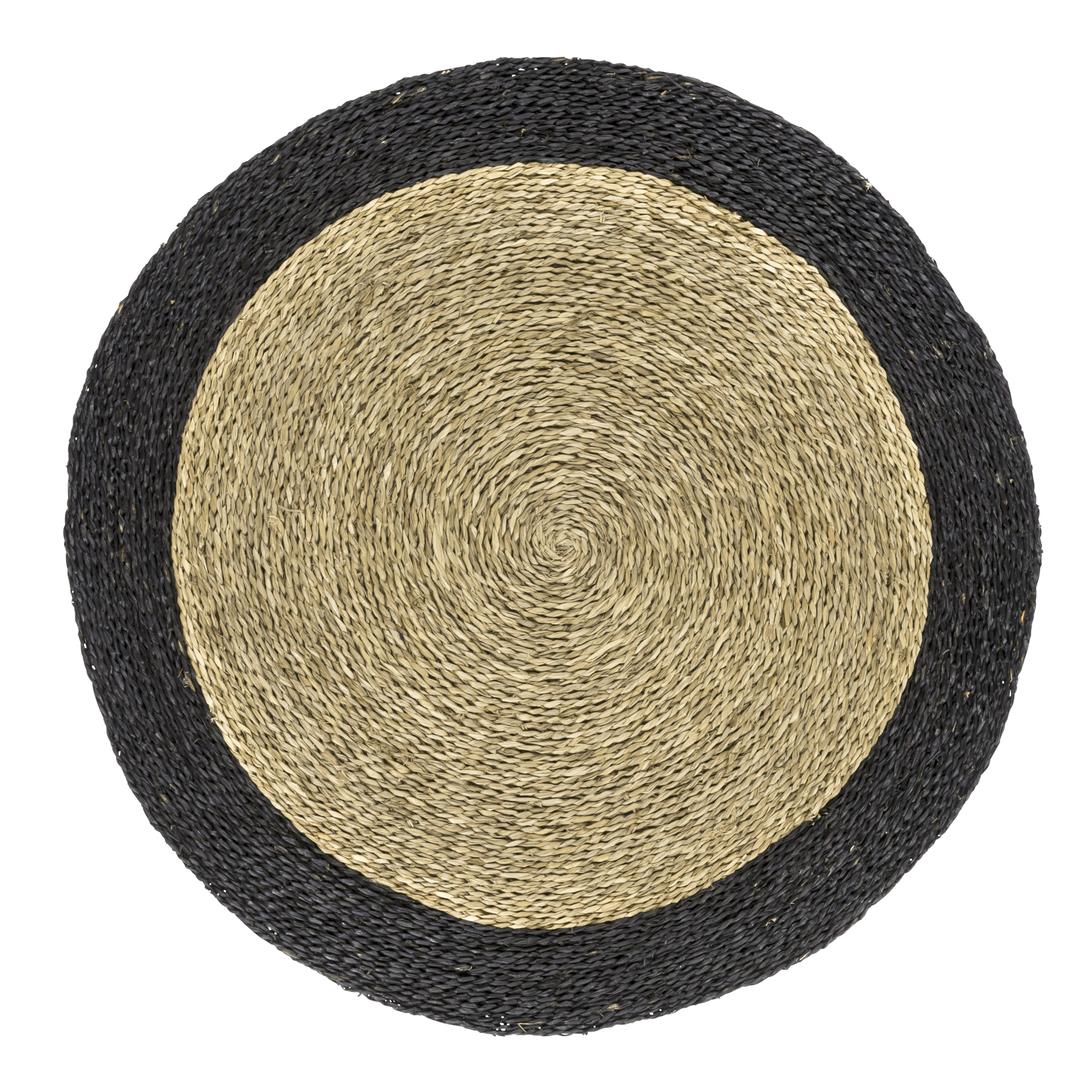 Traditional Handmade Indoor Rug Zanzibar Border Natural Seagrass