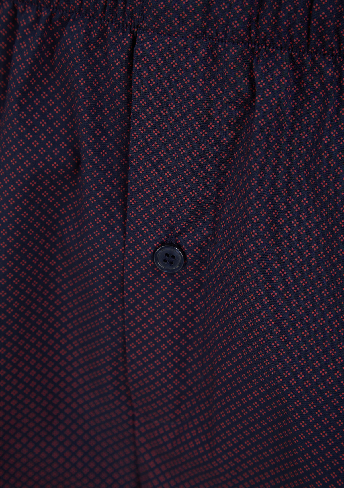 Pigiama uomo Walker Reid tinta unita maglia blu navy top e fondo pigiama rosso stampa diamanti - Foto 13 di 35