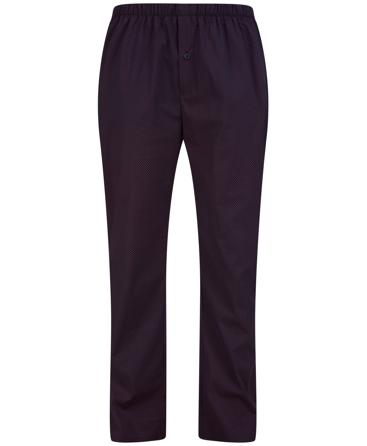Pijama Walker Reid Para Hombres Azul Marino Rojo Diamante Abotonado Tradicional Manga Larga Pijamas - Imagen 9 de 35