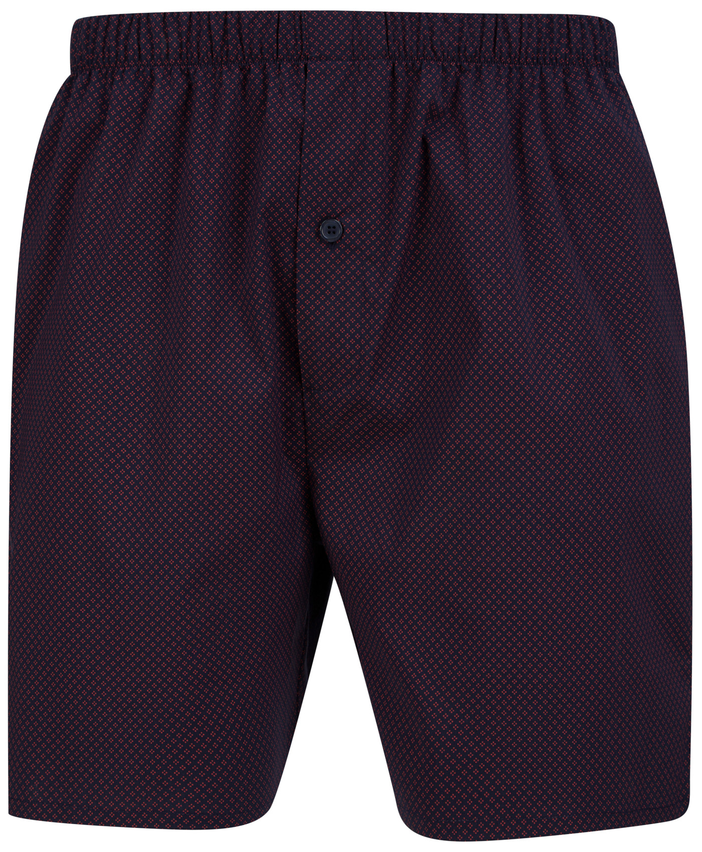Conjunto de pijama Walker Reid para hombre azul marino rojo diamante manga corta con botones y pantalones cortos - Imagen 9 de 28