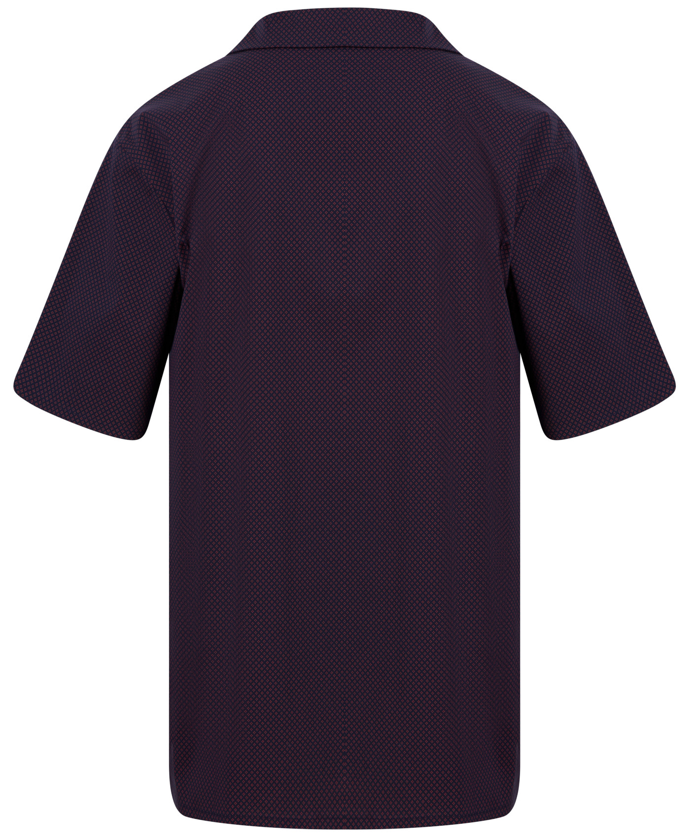 Conjunto de pijama Walker Reid para hombre azul marino rojo diamante manga corta con botones y pantalones cortos - Imagen 10 de 28