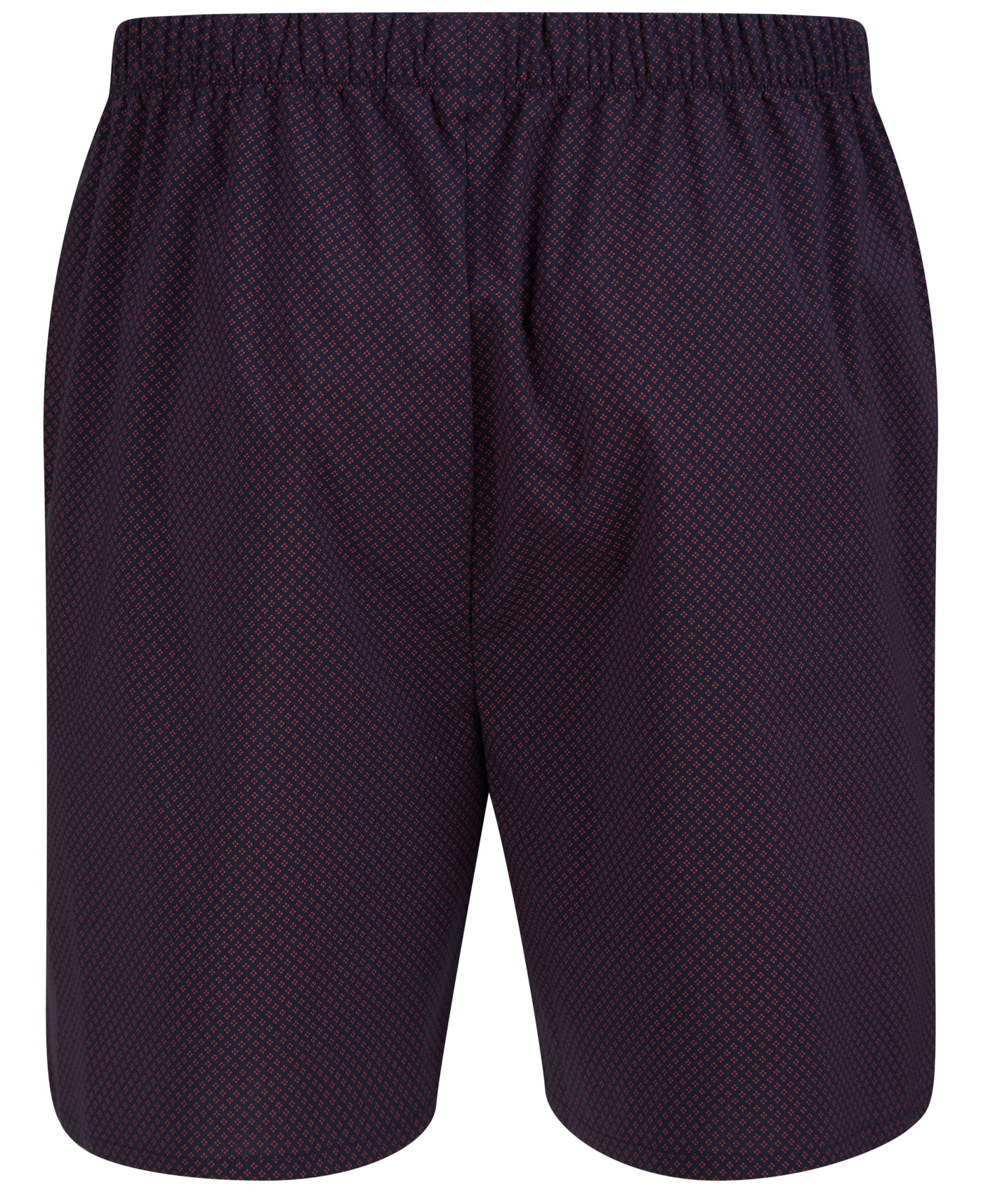 Conjunto de pijama Walker Reid para hombre azul marino rojo diamante manga corta con botones y pantalones cortos - Imagen 11 de 28