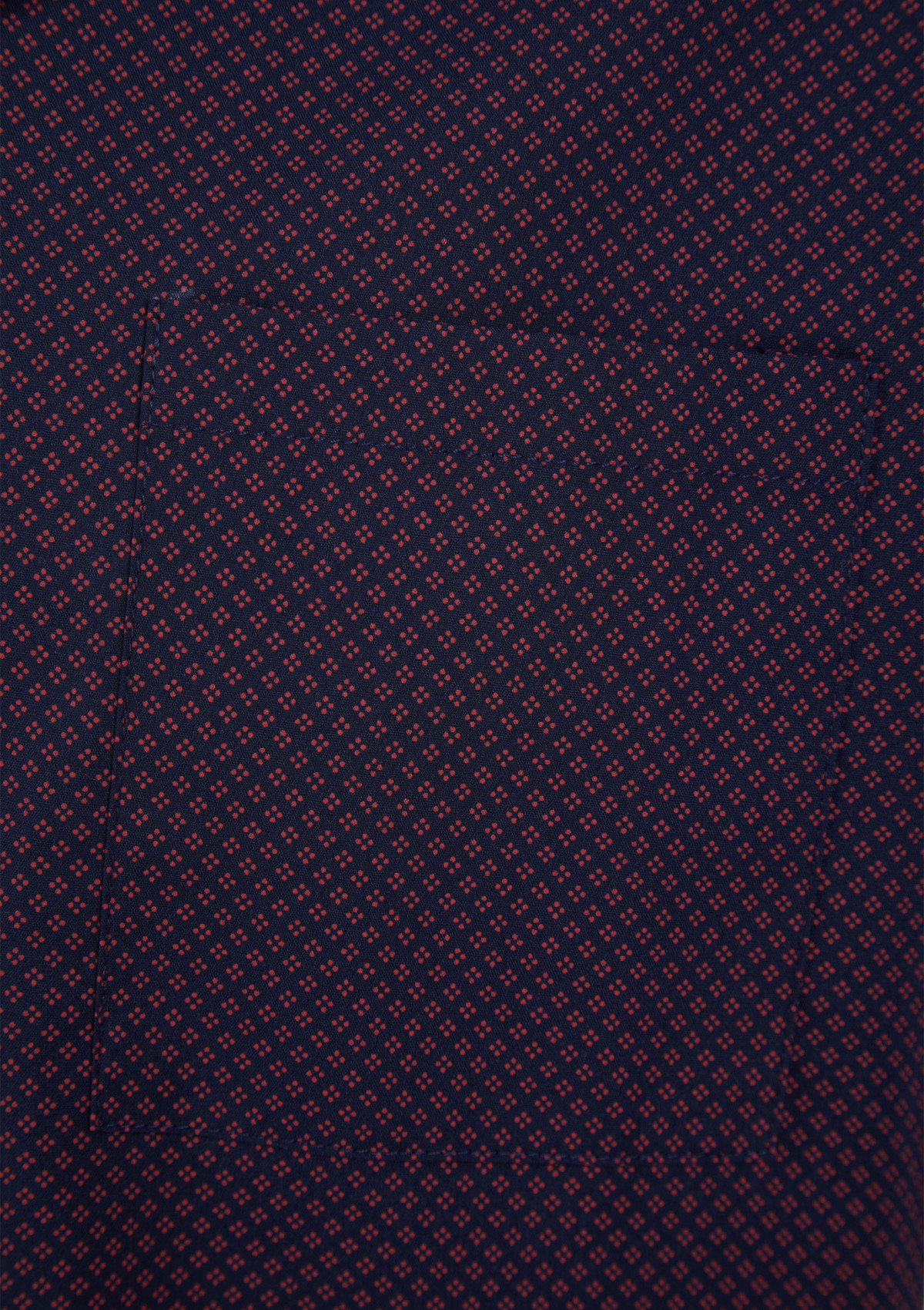 Conjunto de pijama Walker Reid para hombre azul marino rojo diamante manga corta con botones y pantalones cortos - Imagen 12 de 28