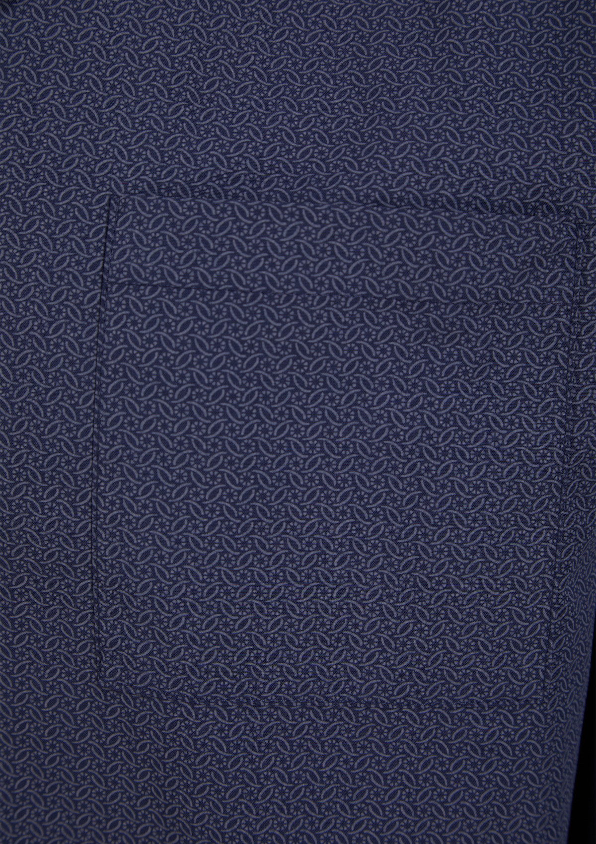 Pigiama uomo Walker Reid blu navy foglia geometrica tradizionale manica lunga bottoni pigiama - Foto 12 di 28