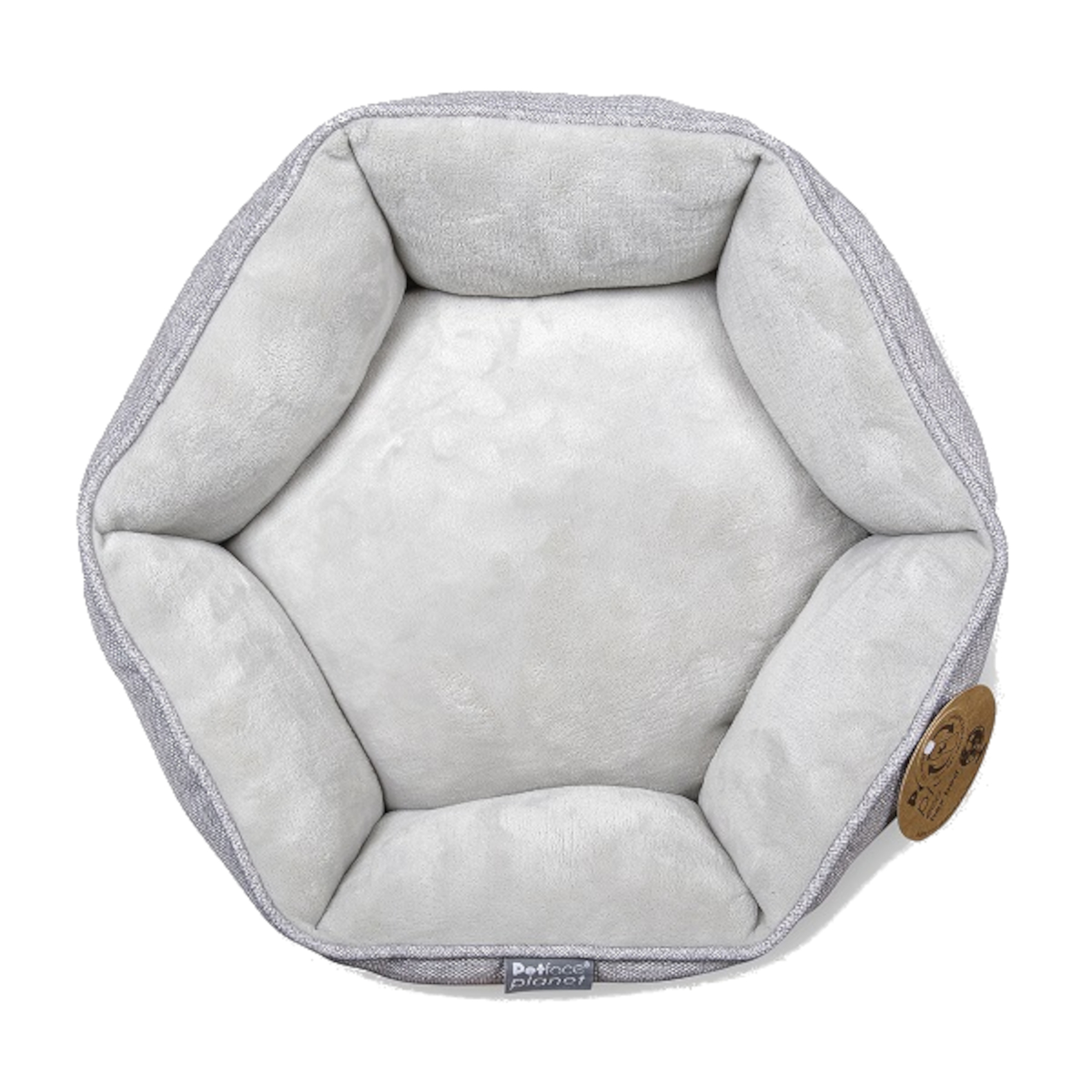 Petface Planet Eco Cuccia per Animali Esagonale Cane Gatto Cuccia Accogliente Pile Cesto Interno Biancheria da Letto - Foto 7 di 15