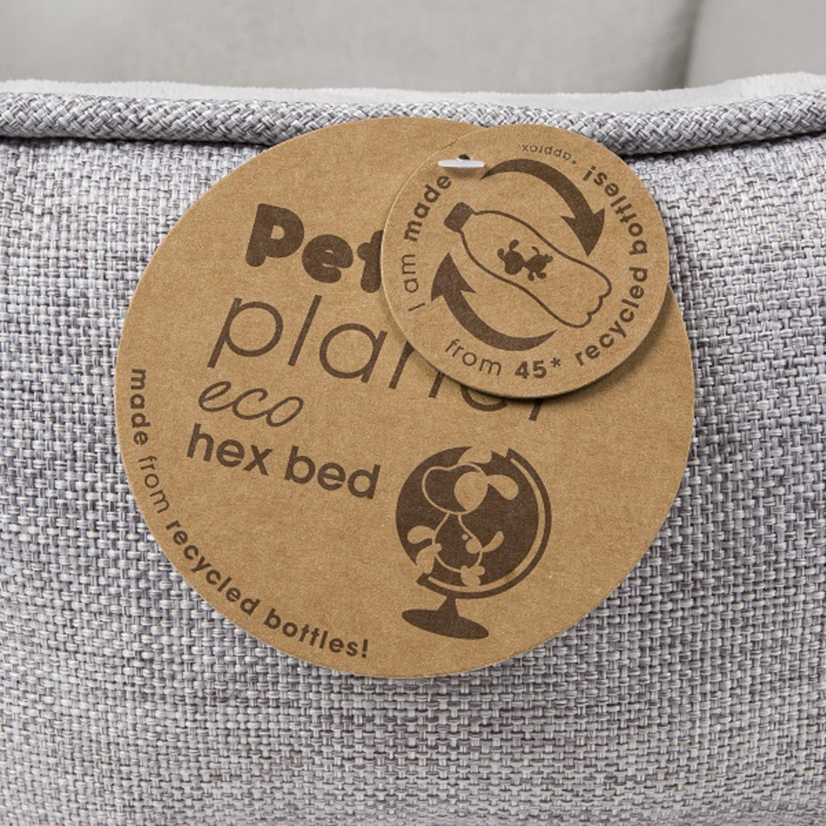 Petface Planet Eco Cuccia per Animali Esagonale Cane Gatto Cuccia Accogliente Pile Cesto Interno Biancheria da Letto - Foto 11 di 15