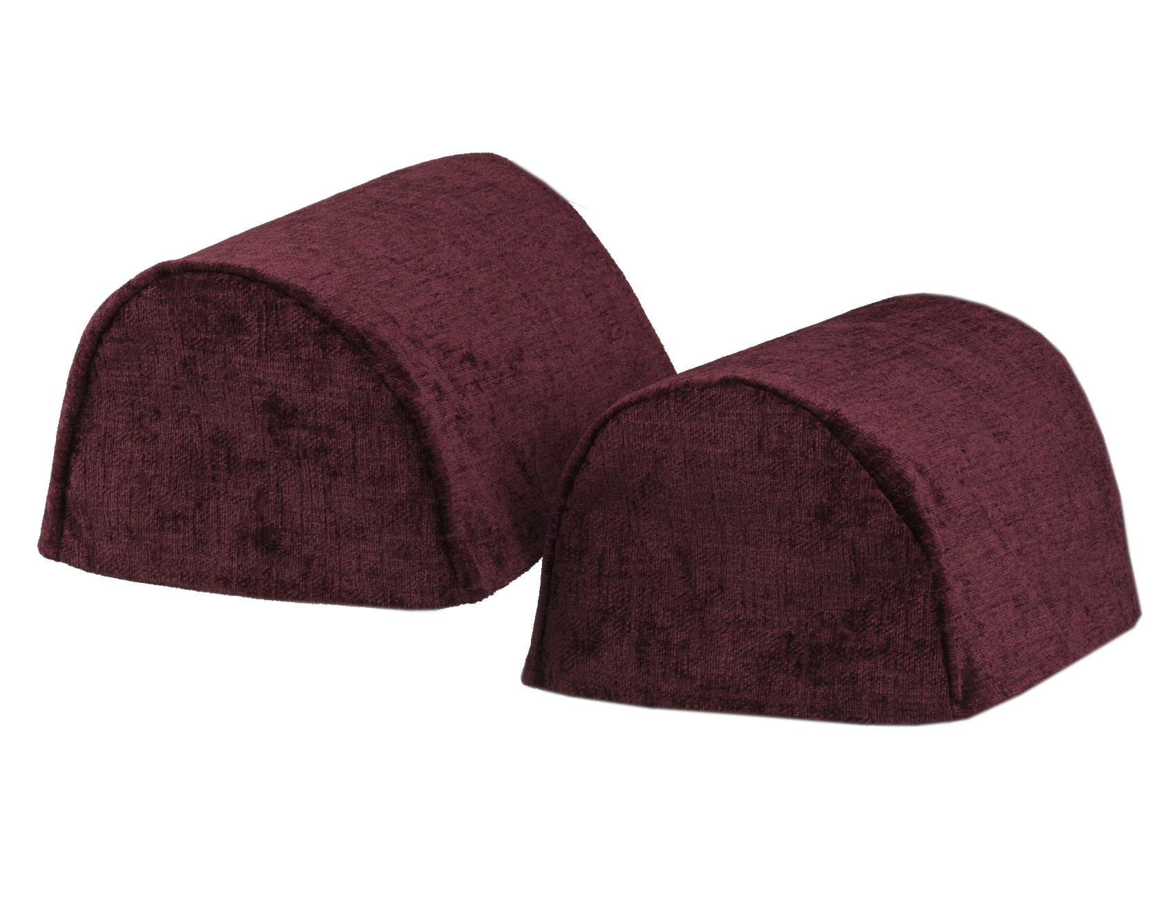 Crushed Velvet Round Arm Caps Soft Chenille Sofa Antimacassar Furniture Cover - Picture 27 of 35