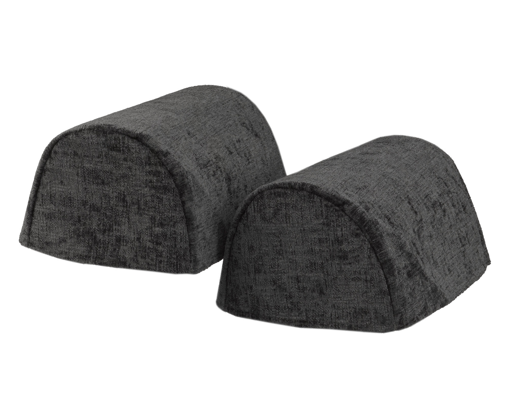 Crushed Velvet Round Arm Caps Soft Chenille Sofa Antimacassar Furniture Cover - Picture 15 of 35