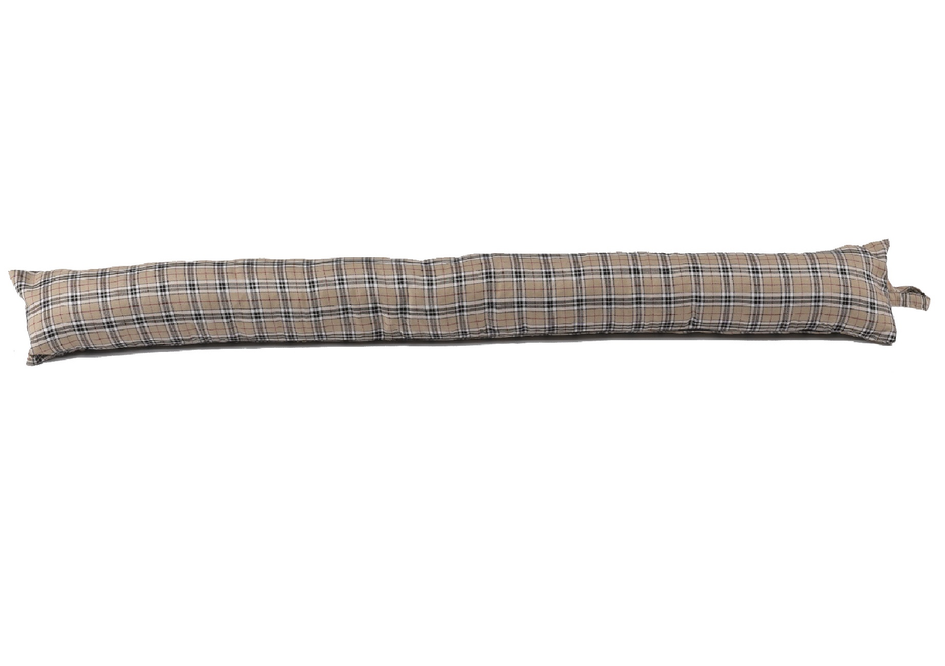 Caramel Thompson Tartan Check Draught Excluder Extra Long Door Draft Stopper - Imagen 10 de 10