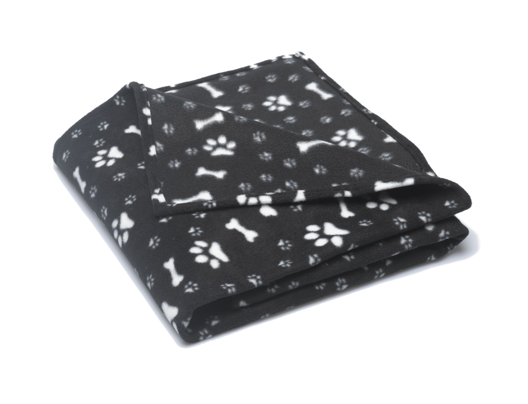 Dog Blanket Soft Fleece Puppy Lap Comforter Bone & Paw Print Bedding Large XL - Picture 8 of 13