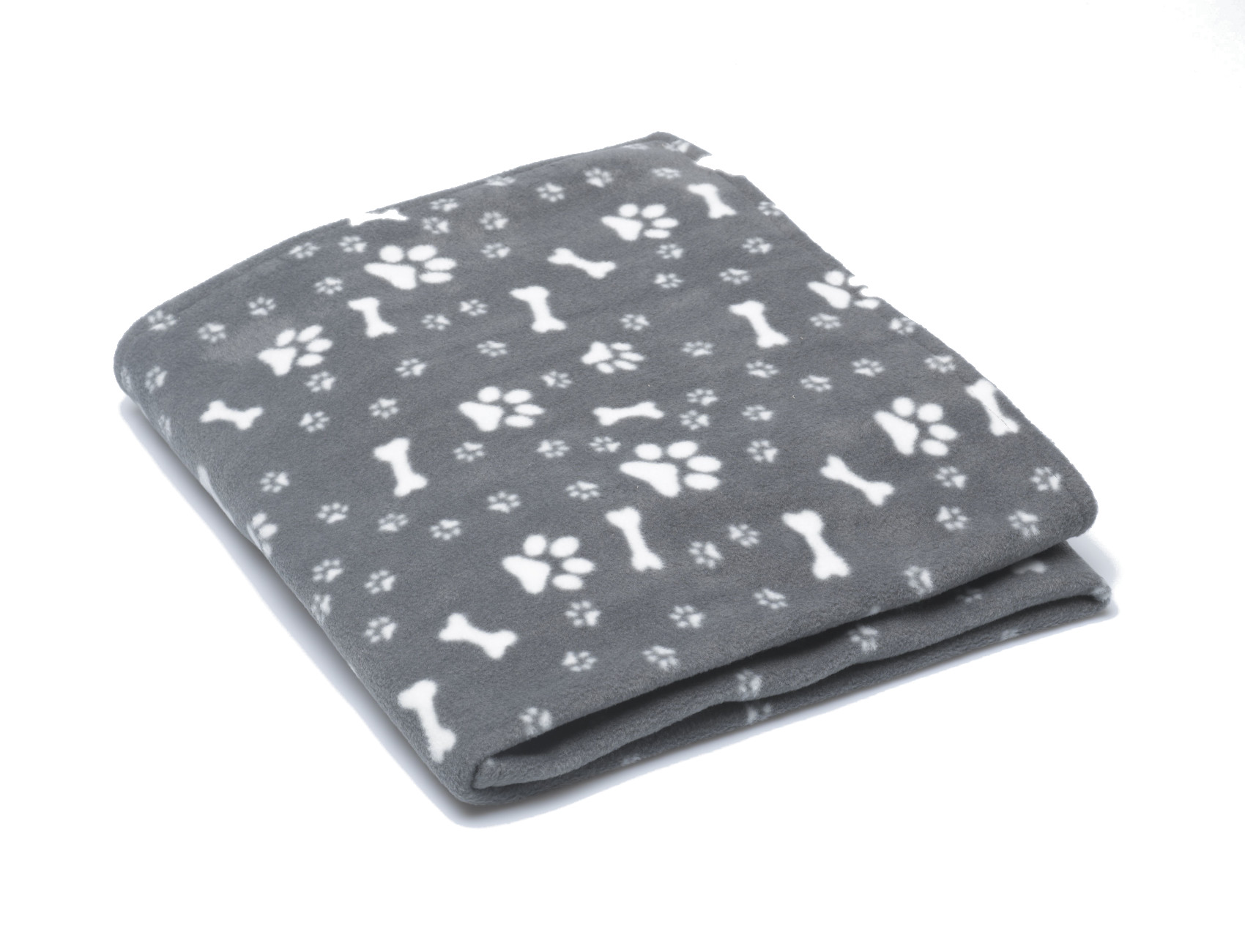 Dog Blanket Soft Fleece Puppy Lap Comforter Bone & Paw Print Bedding Large XL - Picture 11 of 13