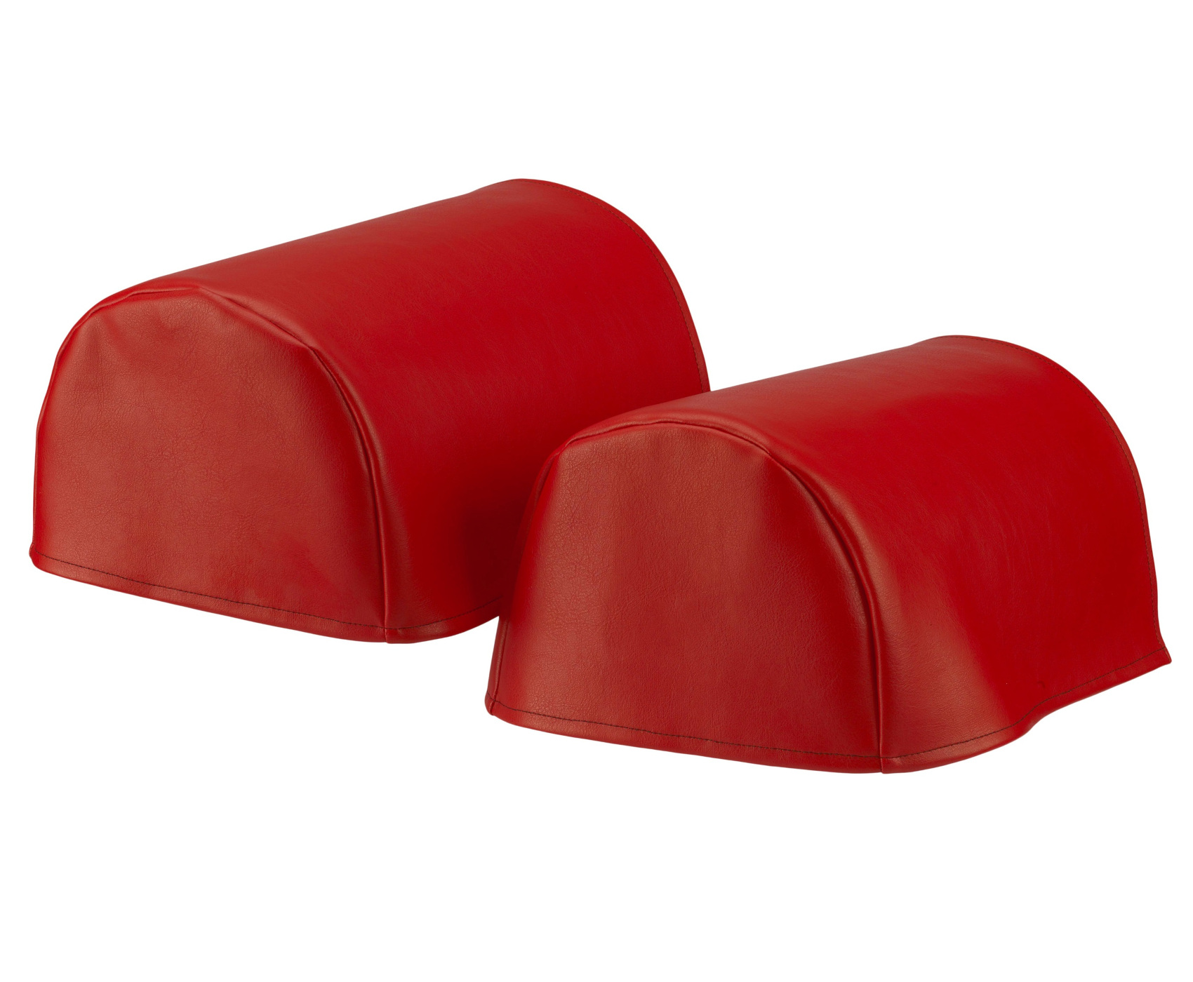 Soft PVC Leather Look Pair of Round Arm Caps Sofa Furniture Cover Antimacassar - Picture 17 of 18