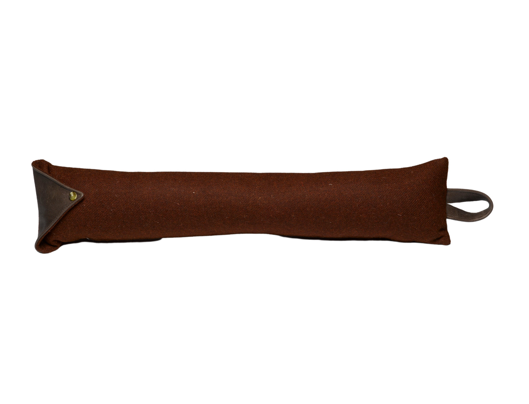 Draught Excluder Harris Tweed 100% Wool Home Draft Door Guard Leather Handle - Picture 27 of 31
