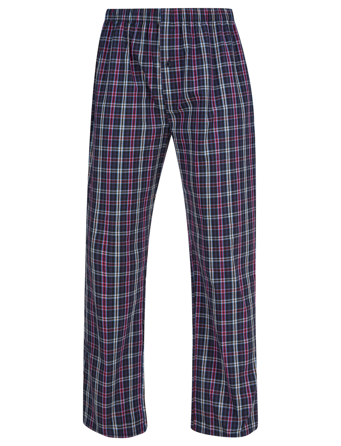 Conjunto de pijamas tradicionales de manga larga con botones de algodón a cuadros Walker Reid para hombre - Imagen 19 de 35