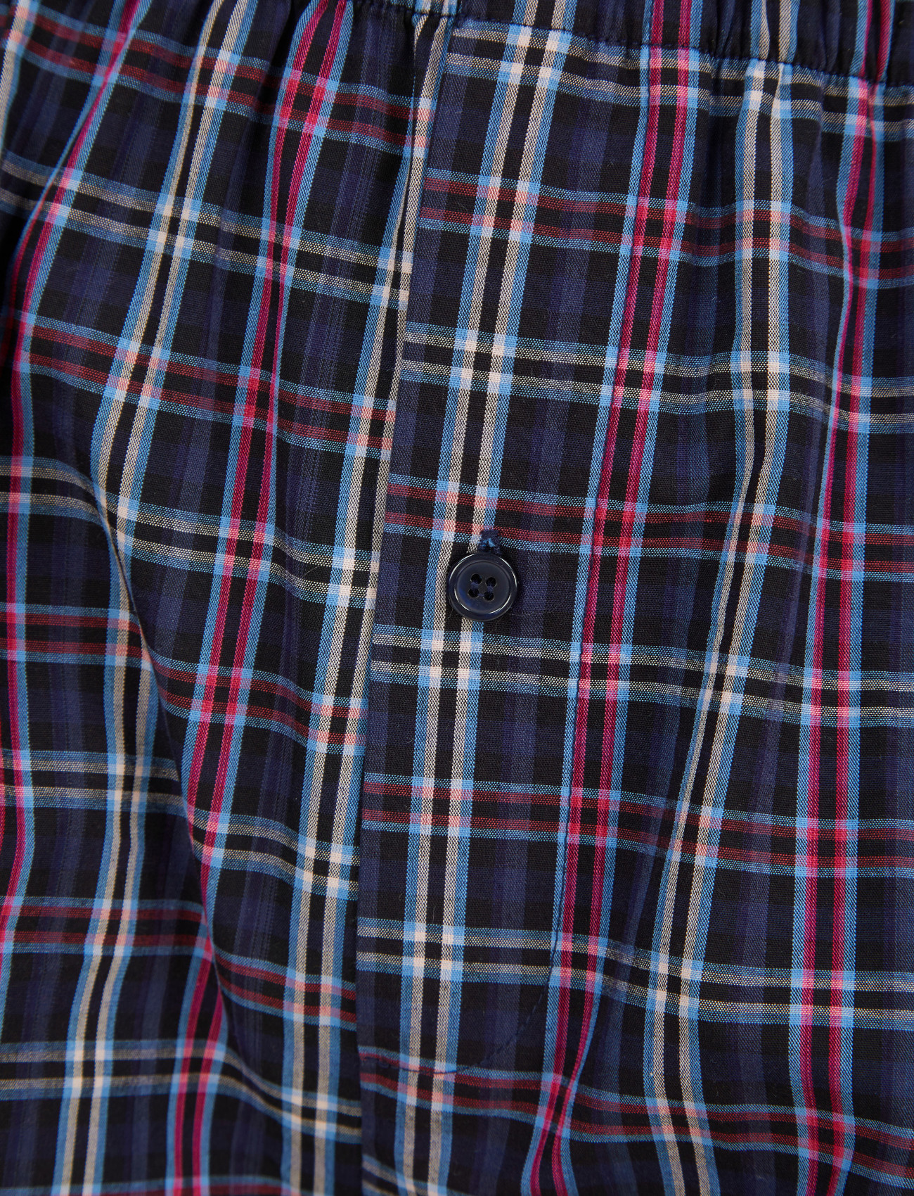 Conjunto de pijamas tradicionales de manga larga con botones de algodón a cuadros Walker Reid para hombre - Imagen 20 de 35