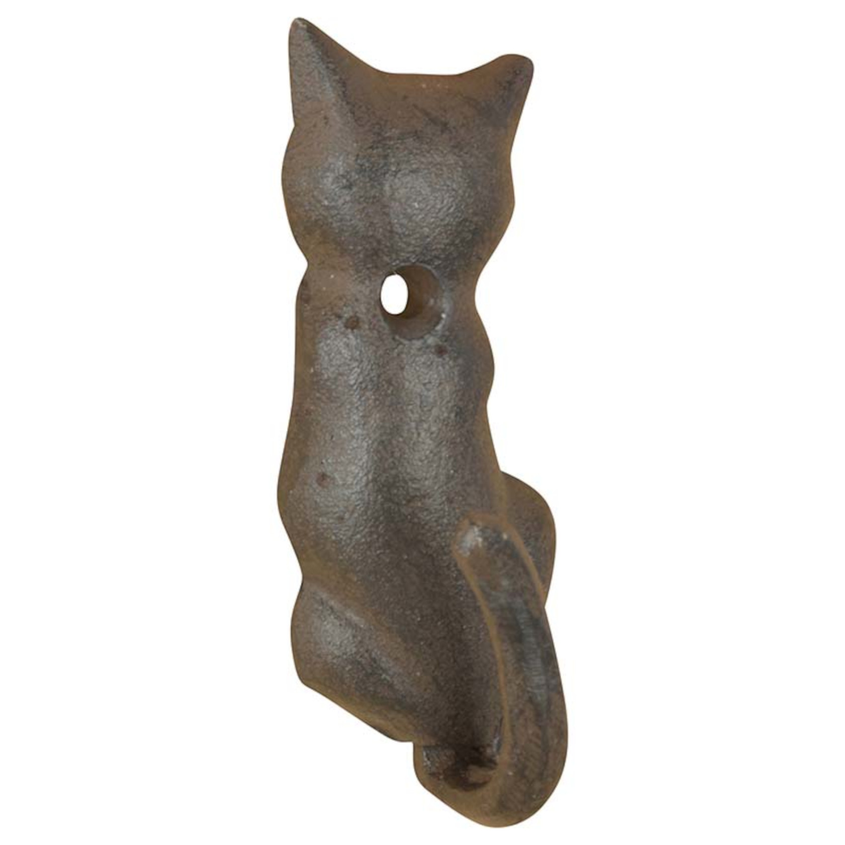 Cast Iron Cat Tail Hook Indoor Outdoor Fun Novelty Wall Hanger Coats Leads Keys - Picture 6 of 10