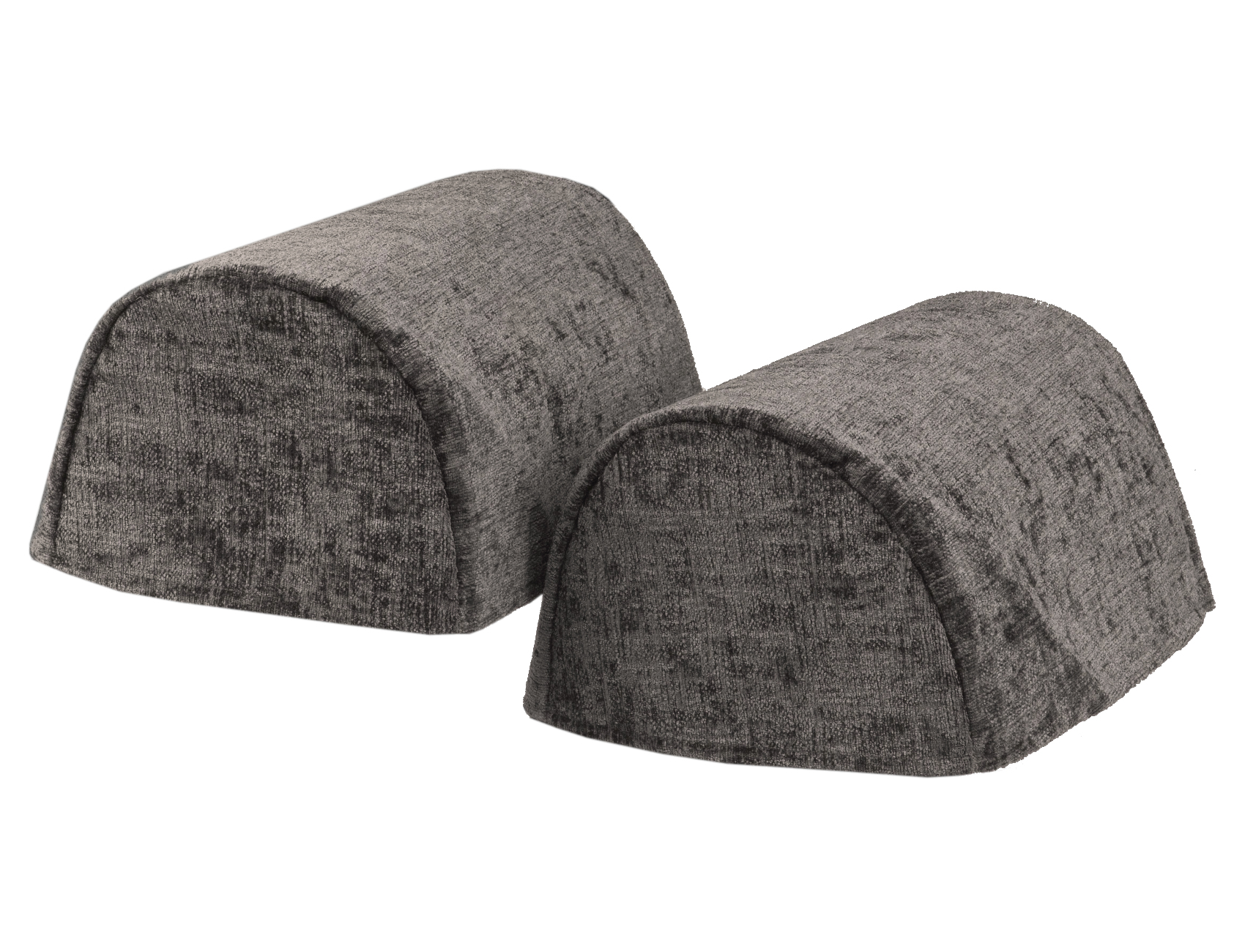Crushed Velvet Round Arm Caps Soft Chenille Sofa Antimacassar Furniture Cover - Picture 29 of 35