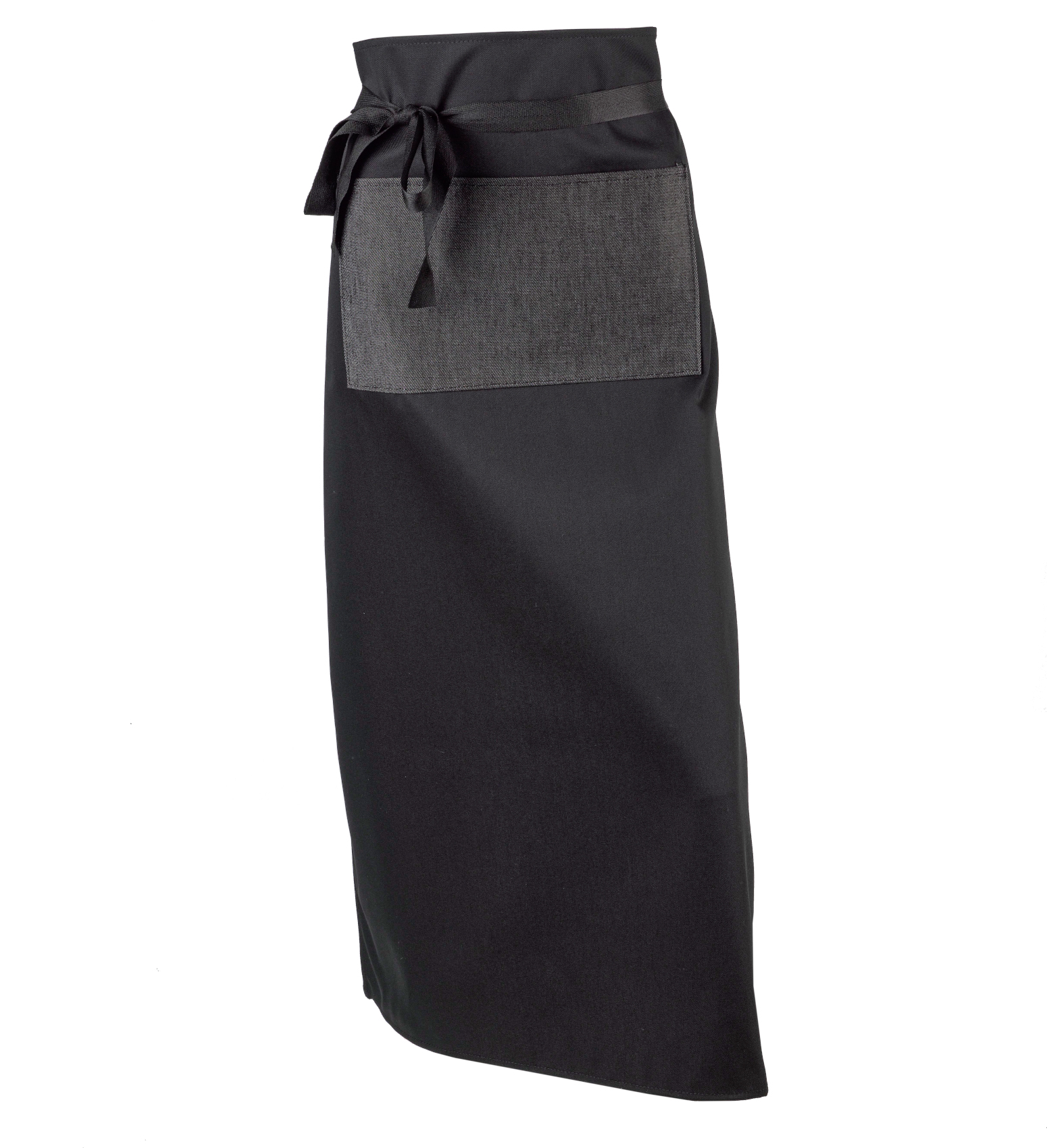 5 x Black Waist Apron Denim Pocket 3 Lengths Catering Bar Waiting Staff Uniform - Picture 8 of 12