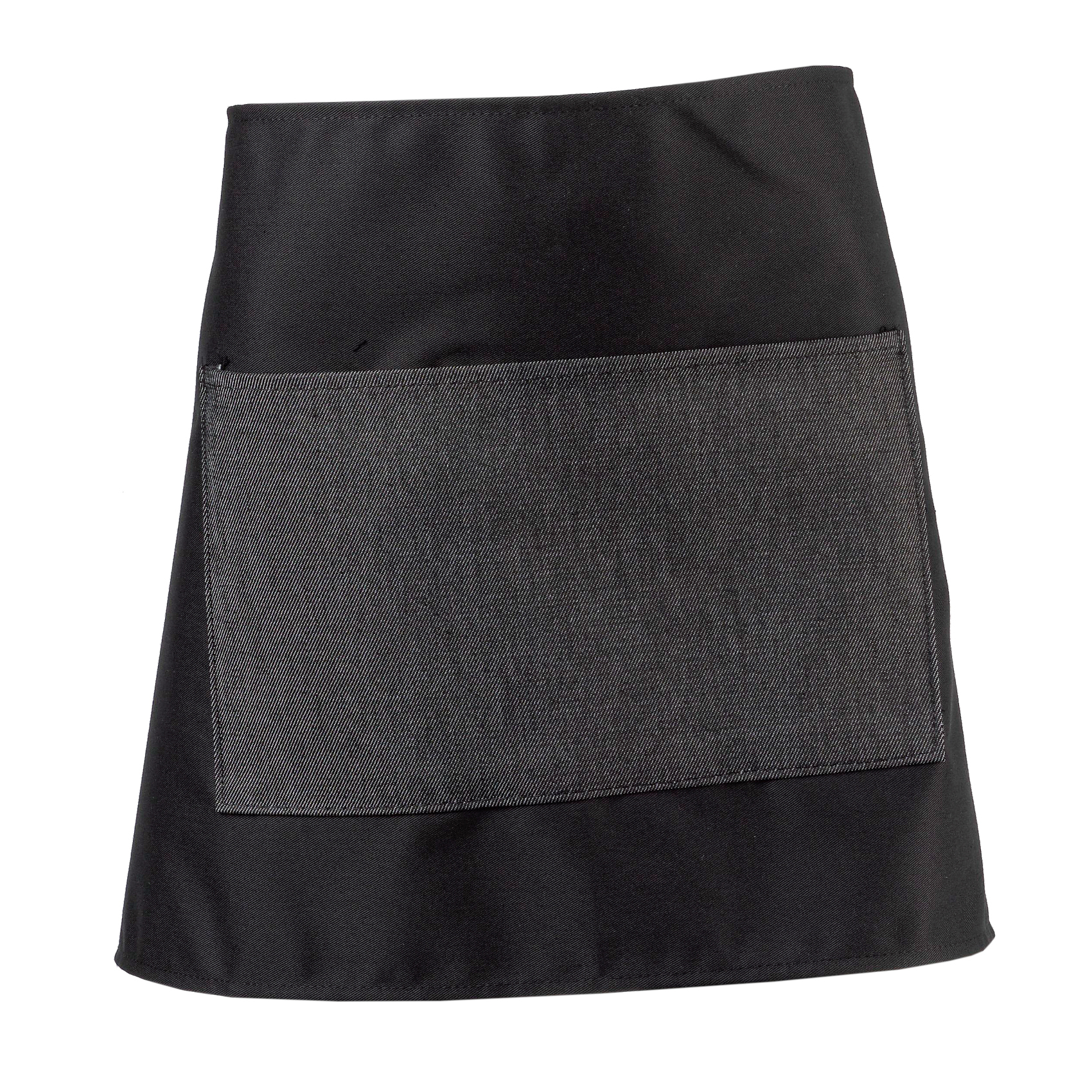 5 x Black Waist Apron Denim Pocket 3 Lengths Catering Bar Waiting Staff Uniform - Picture 10 of 12