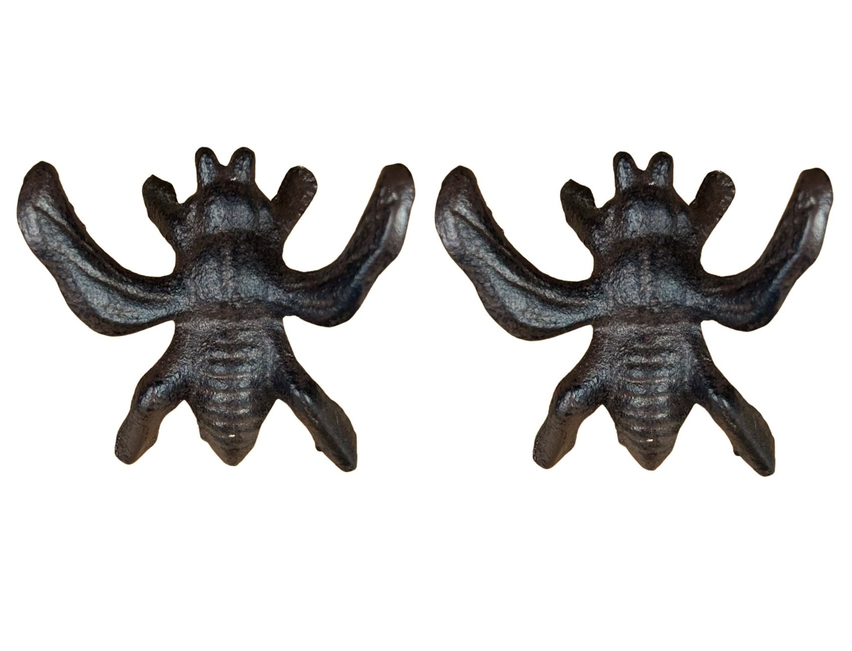 Bee Cast Iron Coat Hook Drawer Pull Handle Indoor Outdoor 1 2 3 4 Pack & Bolts - Picture 16 of 39