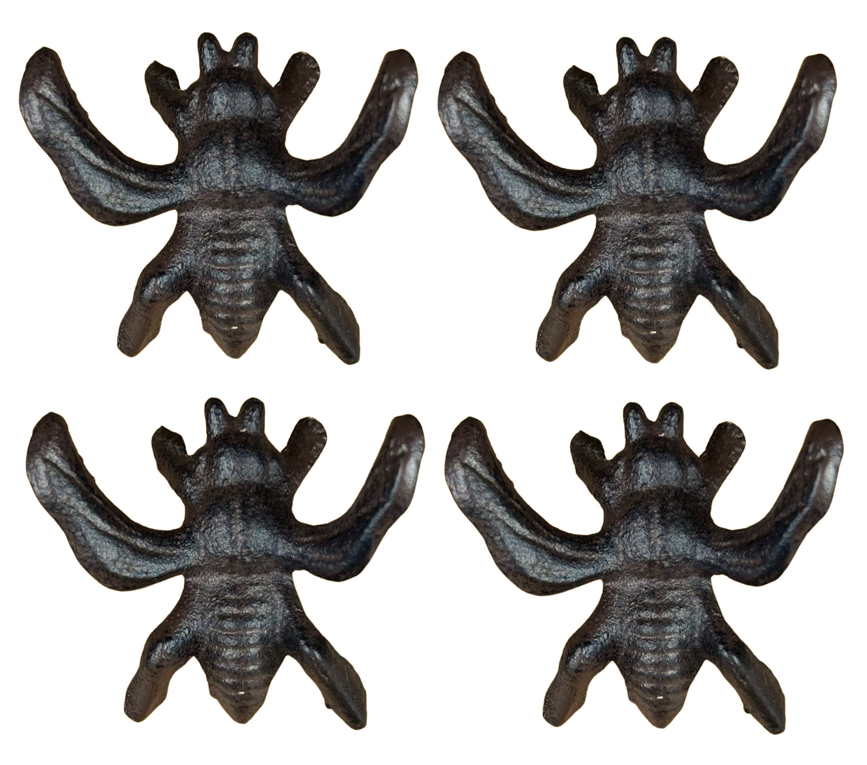 Bee Cast Iron Coat Hook Drawer Pull Handle Indoor Outdoor 1 2 3 4 Pack & Bolts - Picture 36 of 39