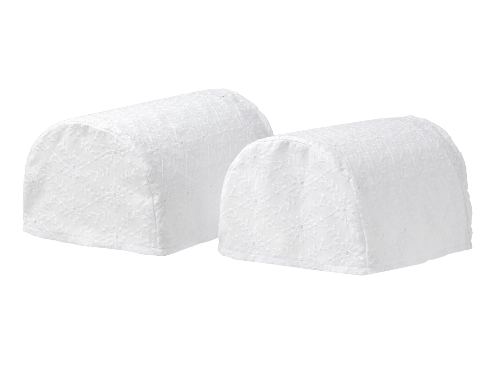 Broderie Anglaise White Cotton Round Armcaps Floral Antimacassar Furniture Cover - Picture 24 of 29